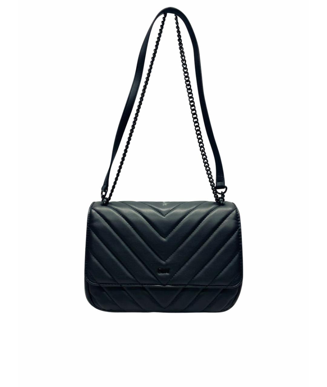 DKNY Черная сумка через плечо из искусственной кожи, фото 1