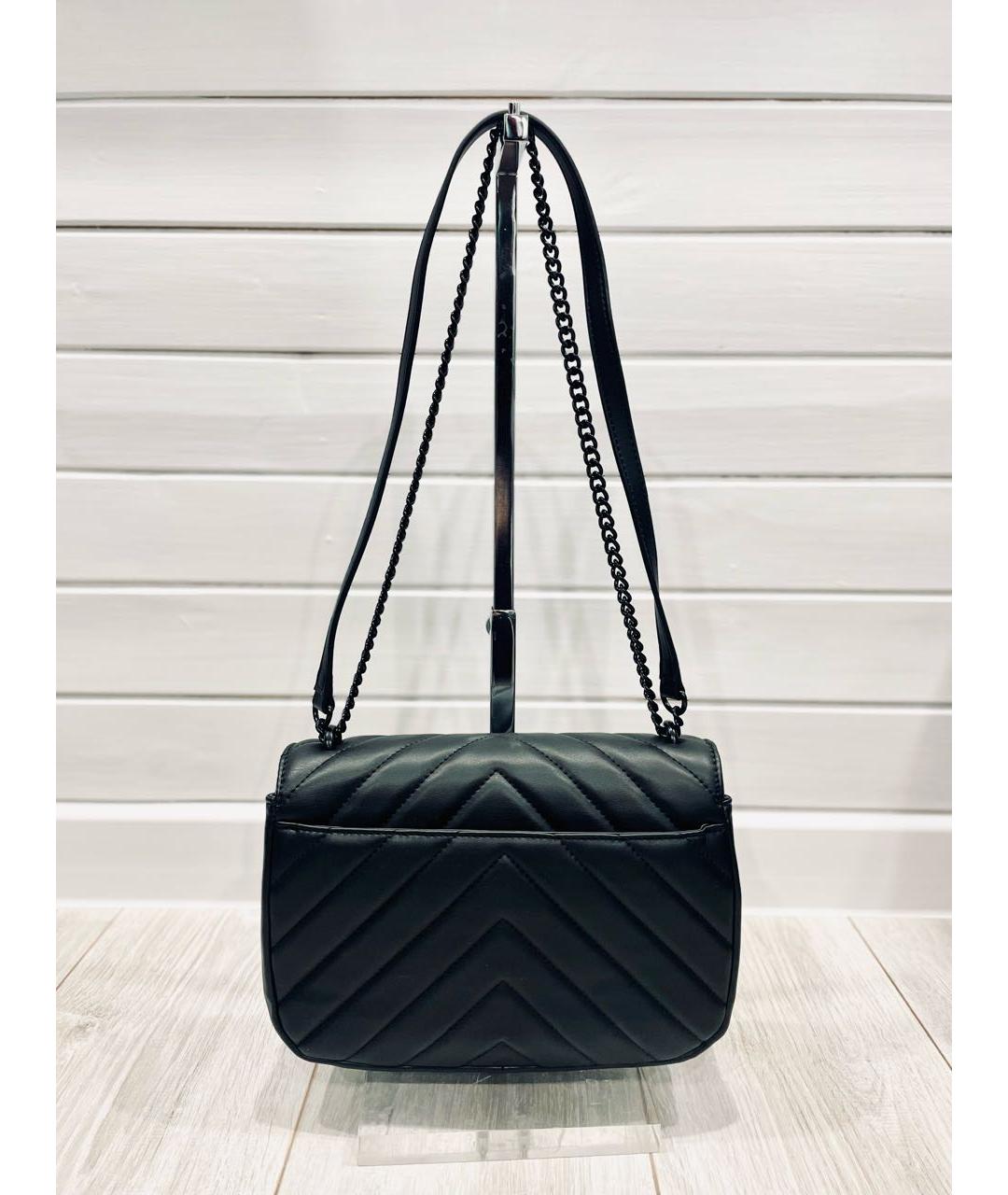 DKNY Черная сумка через плечо из искусственной кожи, фото 7