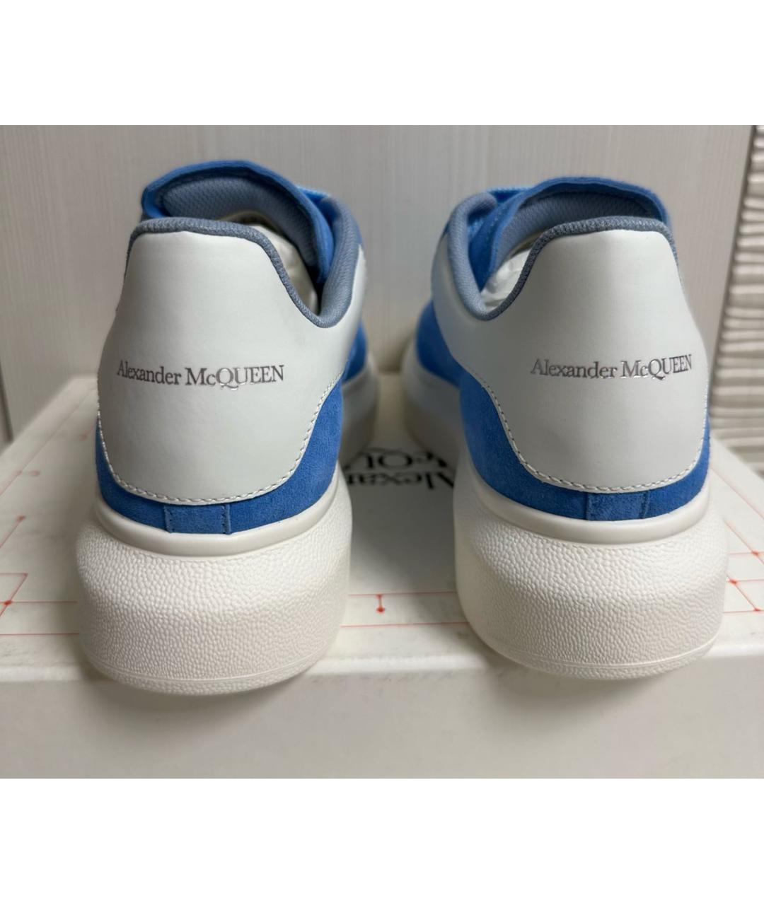 ALEXANDER MCQUEEN Синие замшевые кеды, фото 4