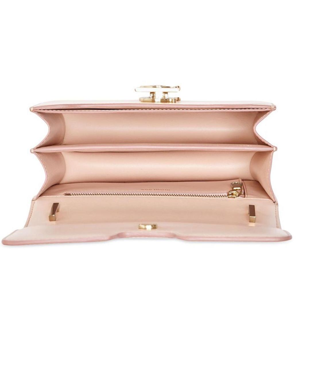 BURBERRY Розовая кожаная сумка через плечо, фото 3