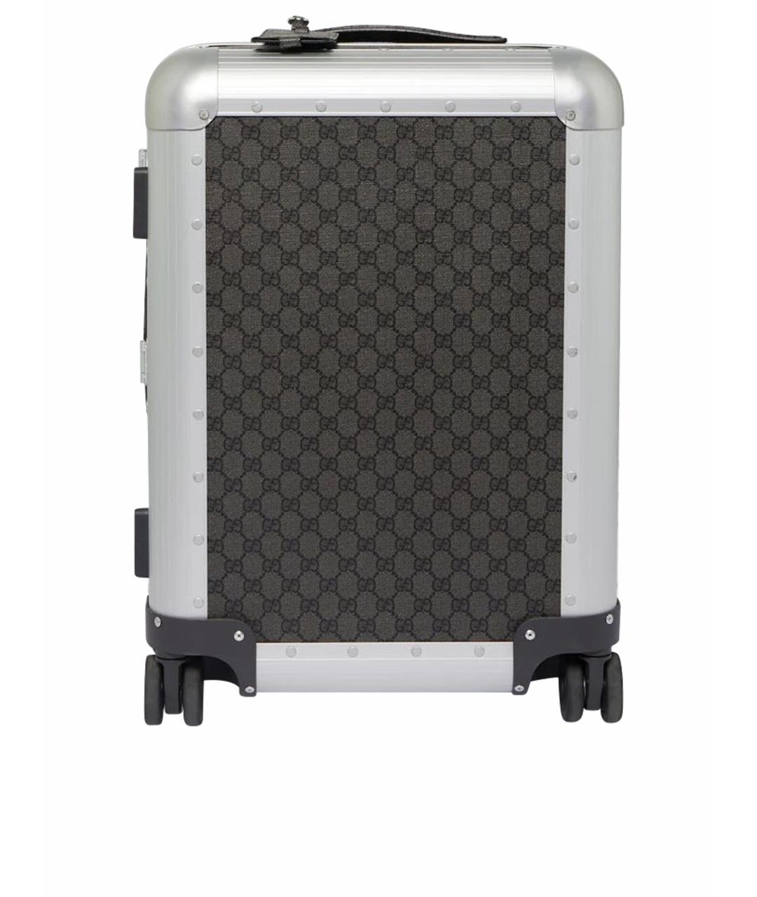 GUCCI Черный тканевый чемодан, фото 1