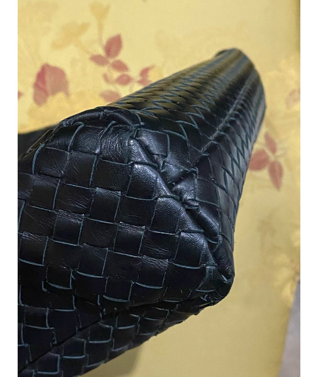 BOTTEGA VENETA Черный кожаный портфель, фото 4