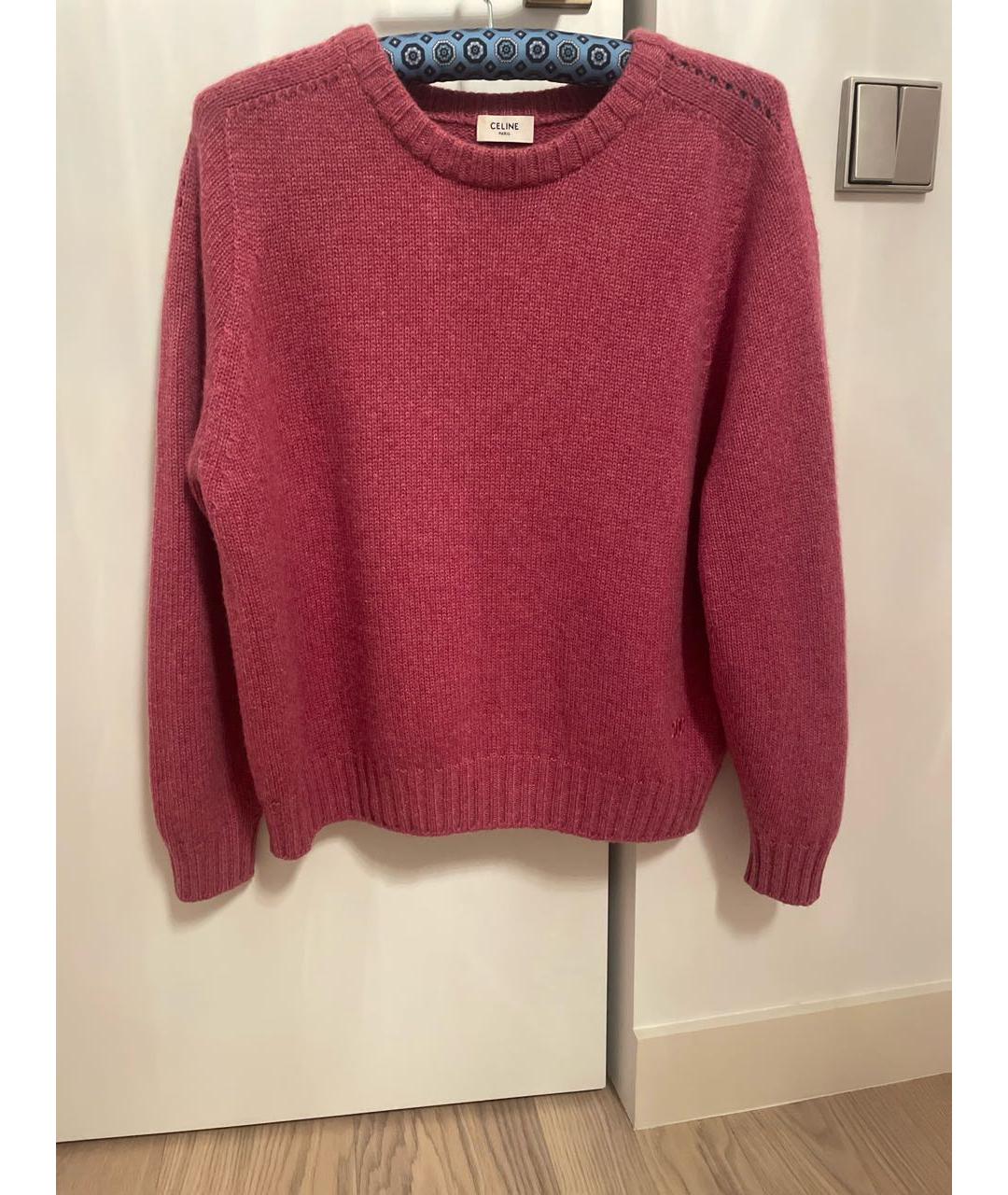 CELINE PRE-OWNED Розовый кашемировый джемпер / свитер, фото 3