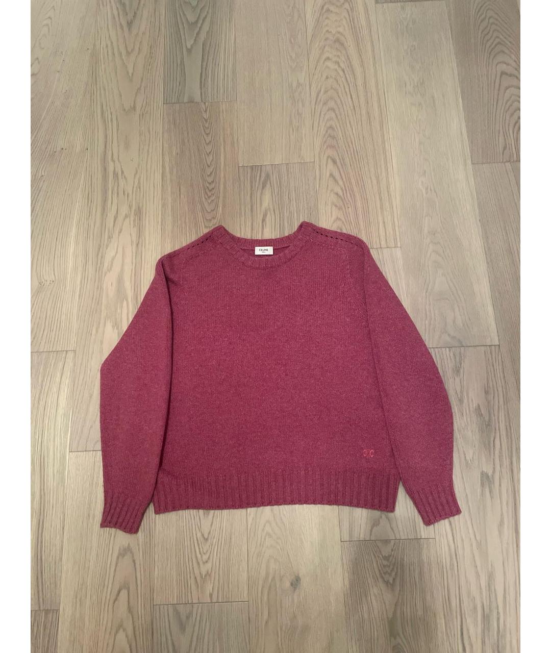 CELINE PRE-OWNED Розовый кашемировый джемпер / свитер, фото 4