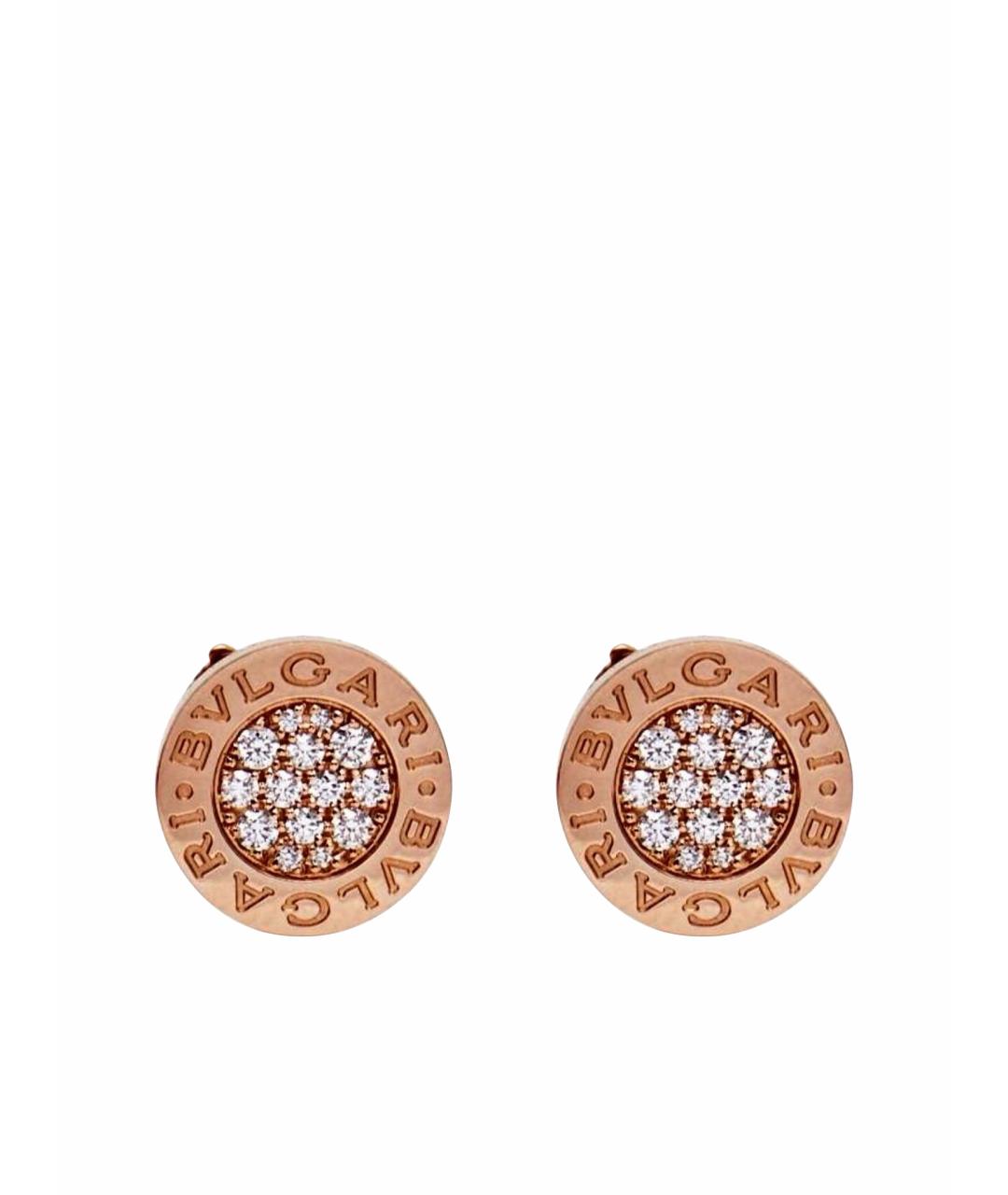 BVLGARI Золотые серьги из розового золота, фото 1