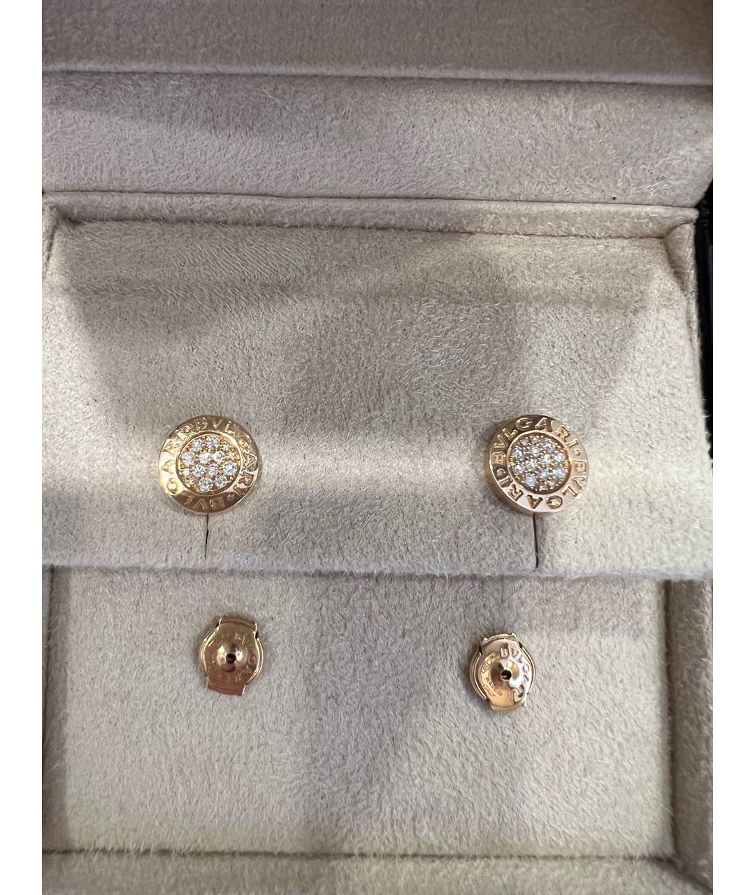 BVLGARI Золотые серьги из розового золота, фото 2