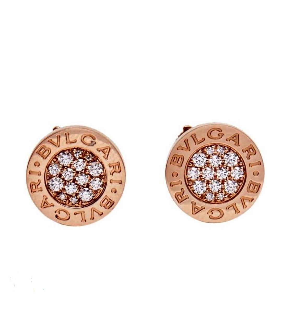 BVLGARI Золотые серьги из розового золота, фото 5