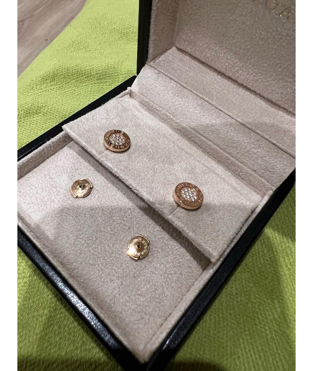 BVLGARI Золотые серьги из розового золота, фото 4