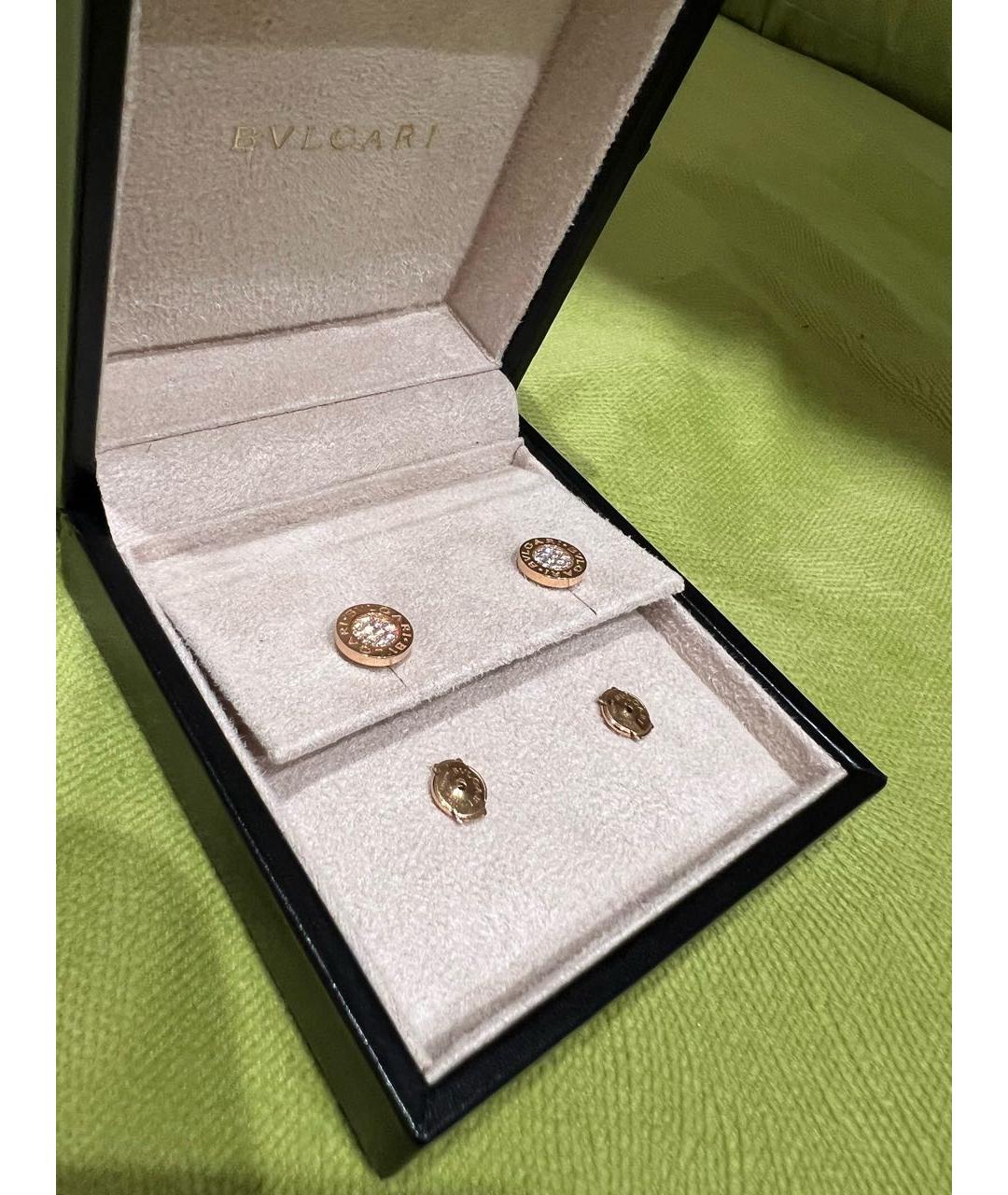 BVLGARI Золотые серьги из розового золота, фото 3