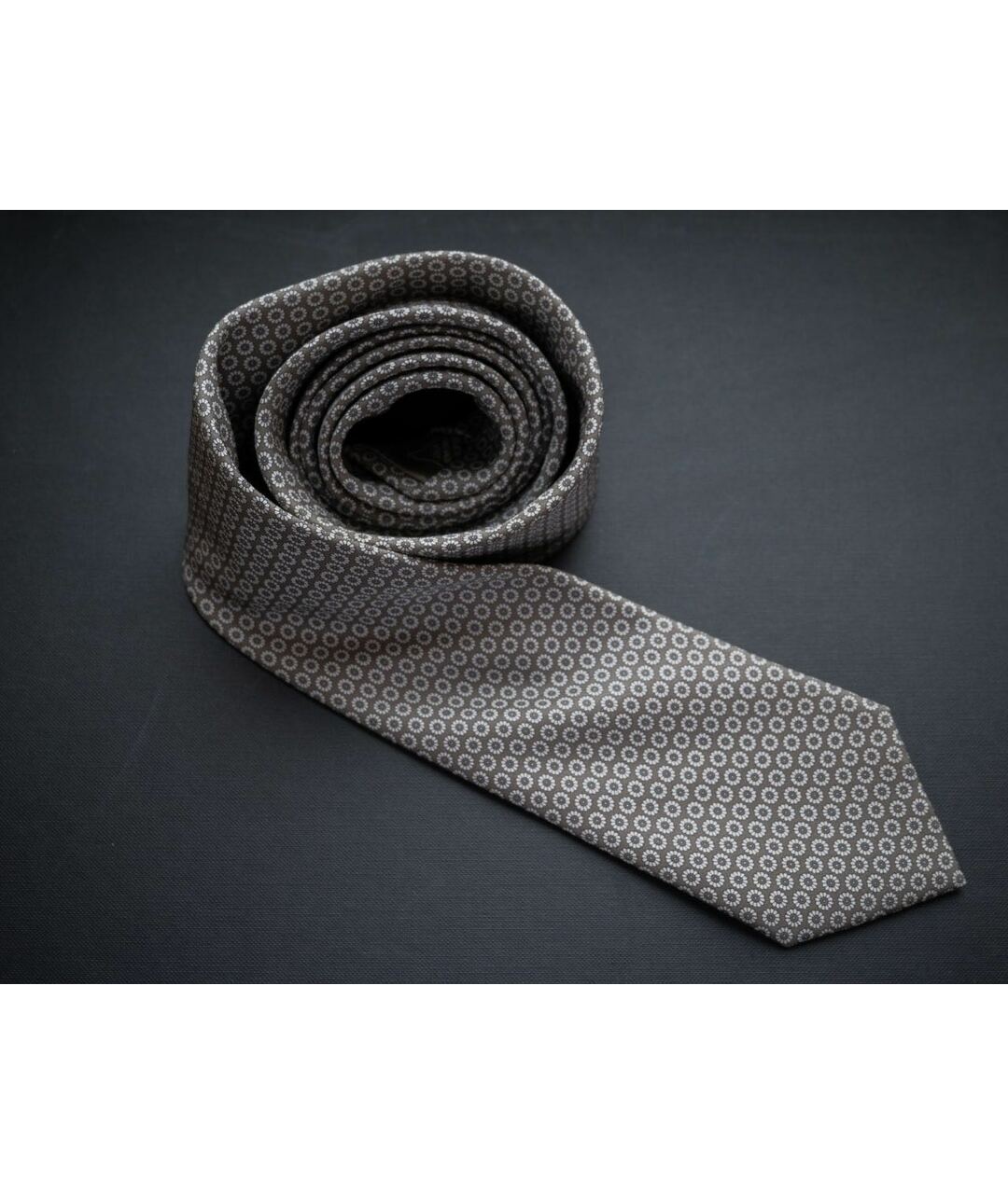 BRIONI Бежевый шелковый галстук, фото 5