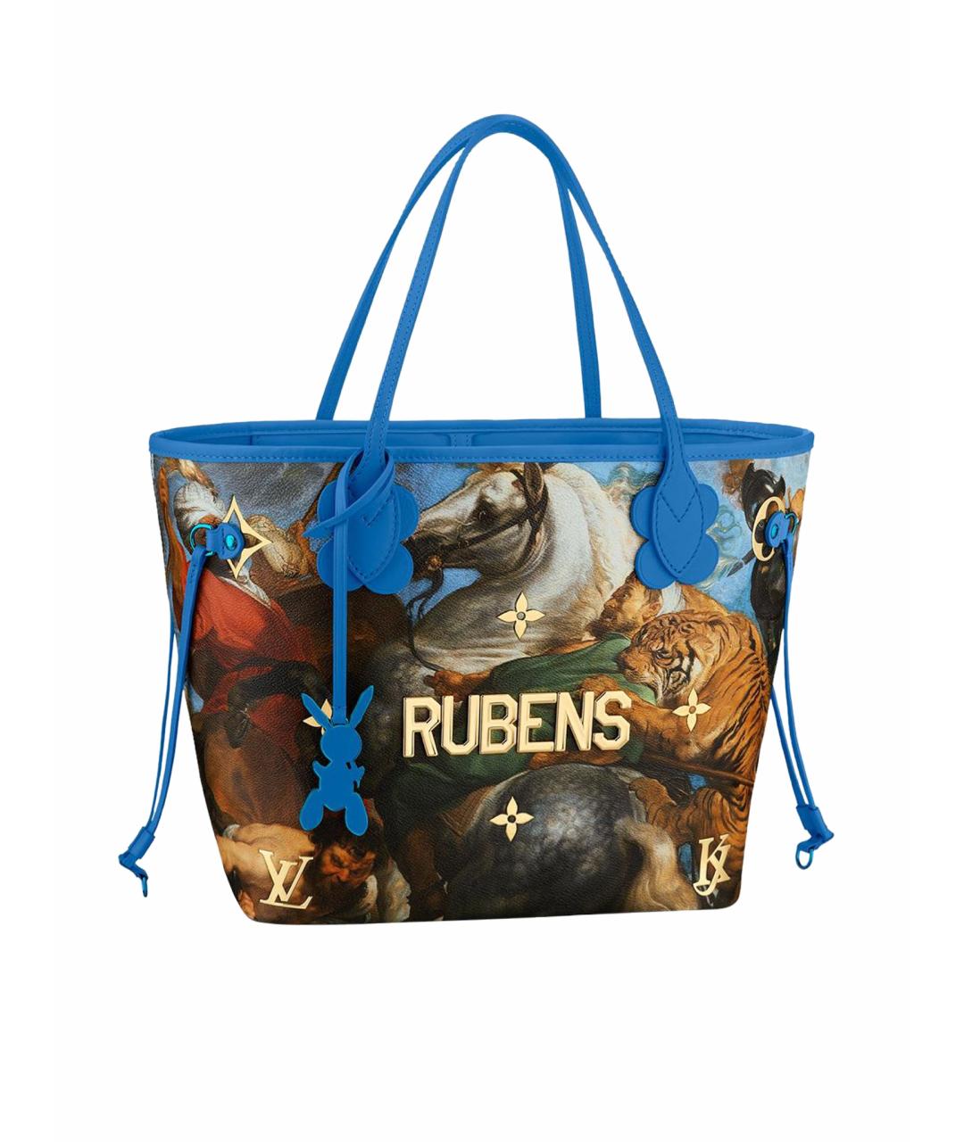 LOUIS VUITTON Синяя кожаная сумка тоут, фото 1