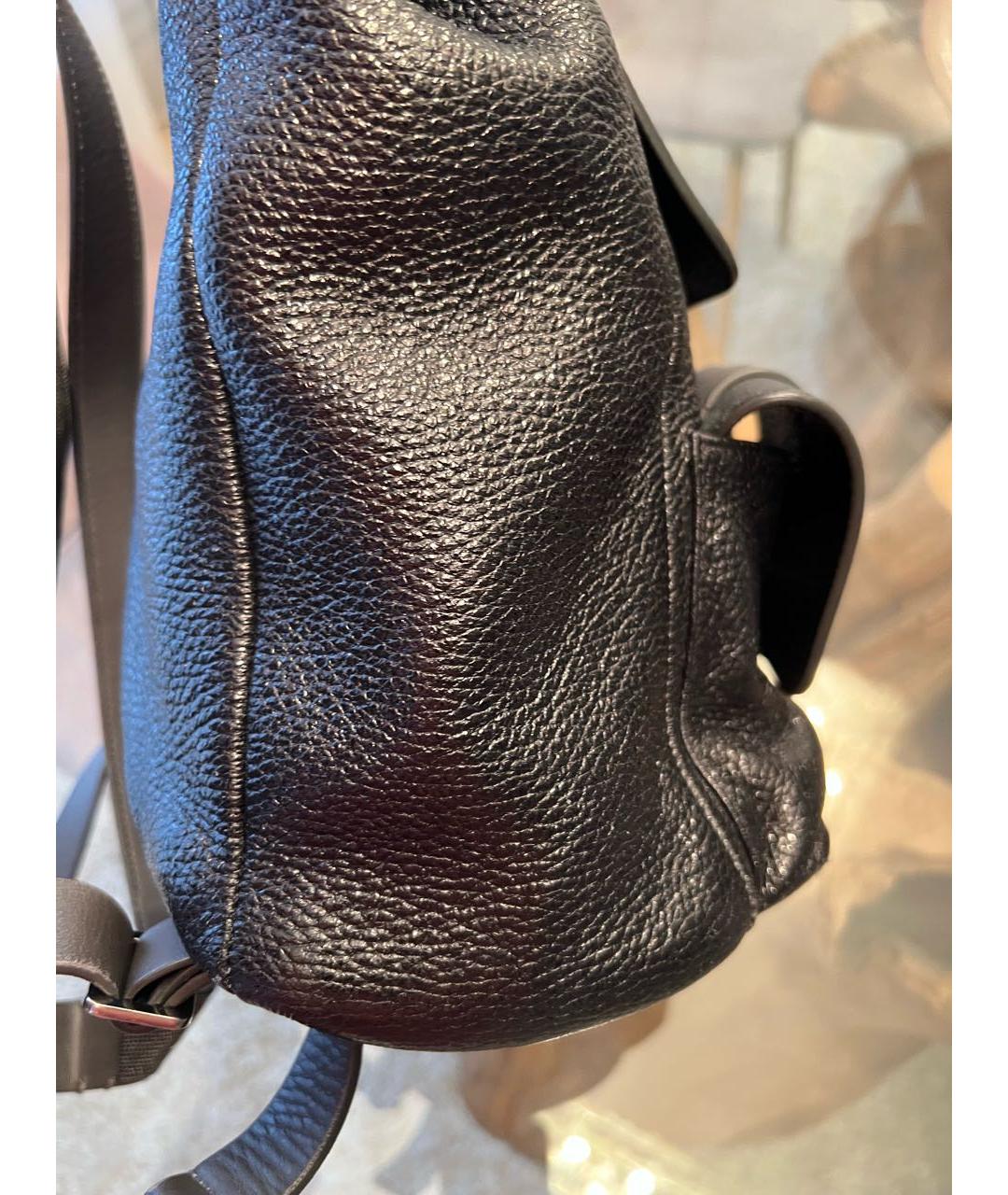 BRUNELLO CUCINELLI Черный кожаный рюкзак, фото 2