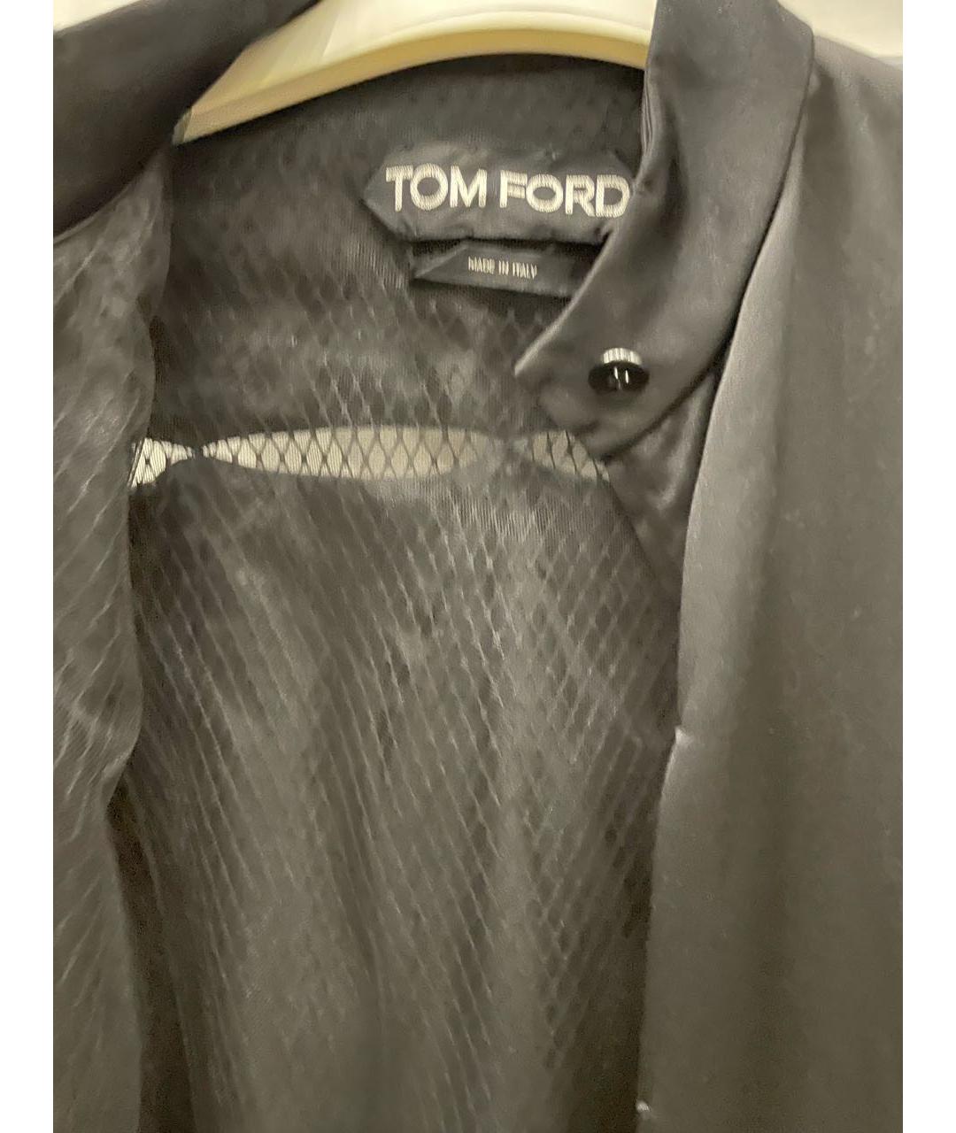 TOM FORD Черный шелковый жакет/пиджак, фото 3