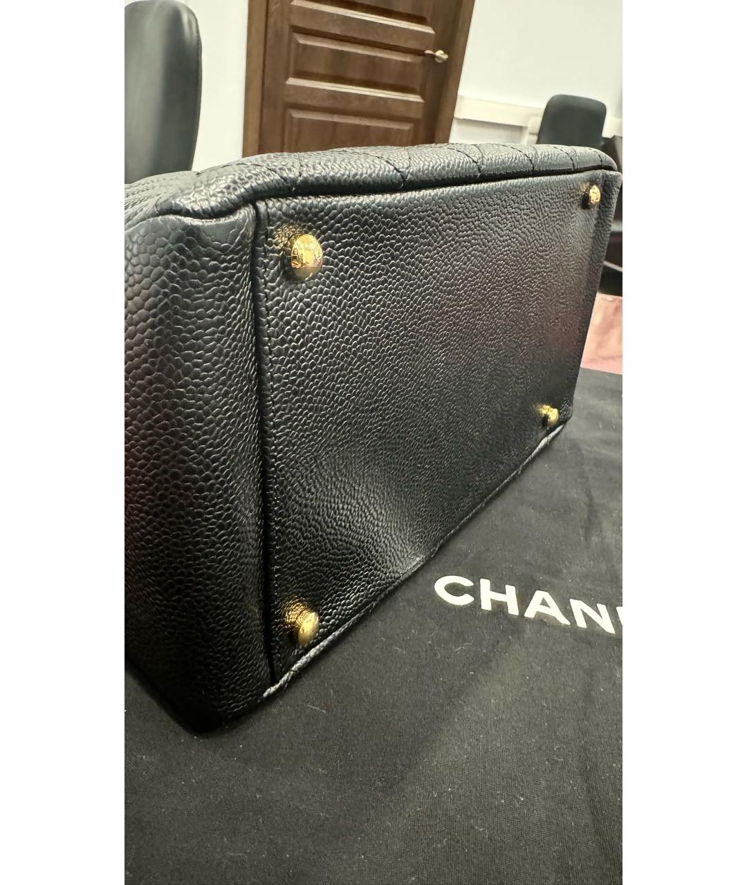 CHANEL PRE-OWNED Черная пелетеная сумка через плечо, фото 6