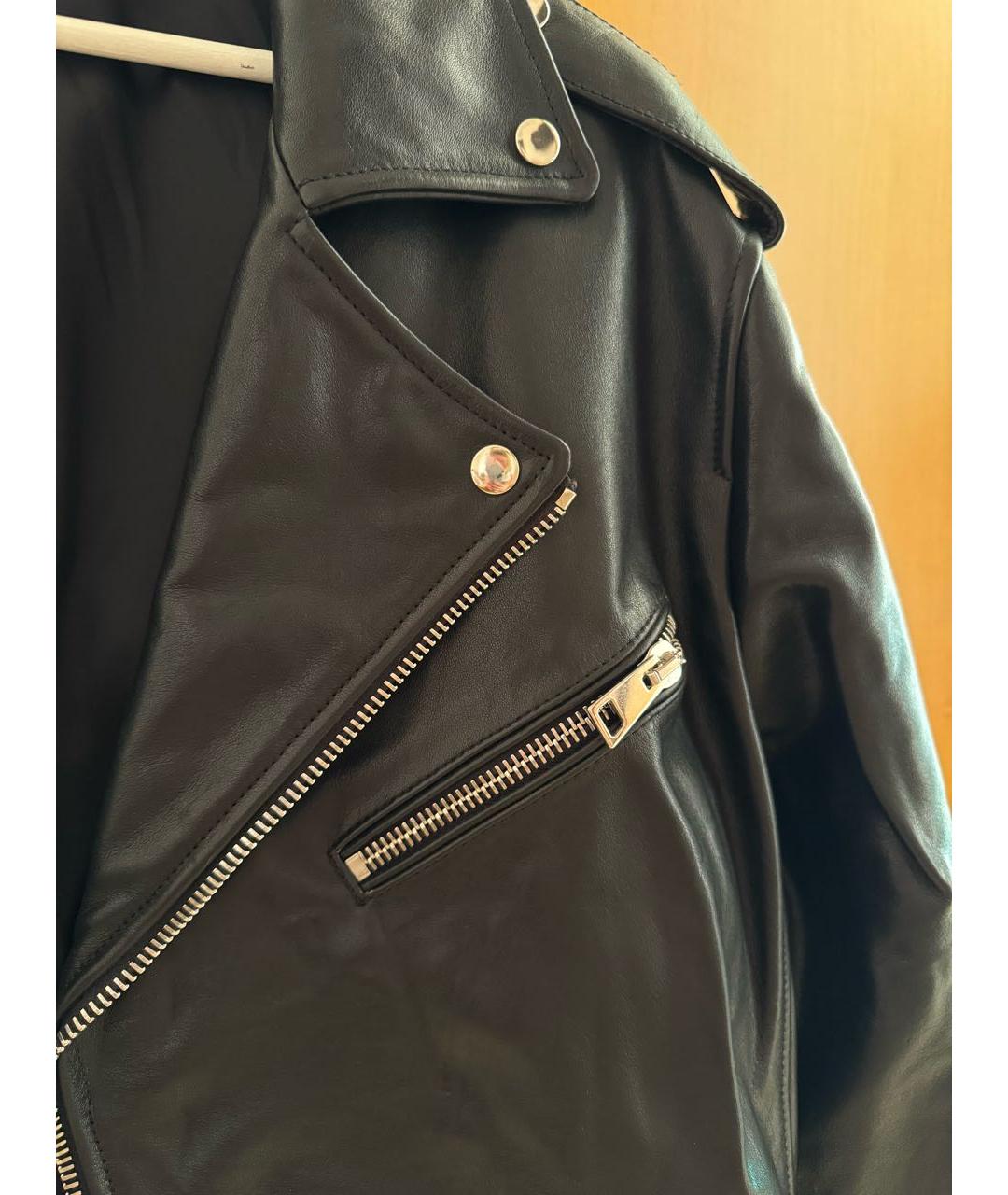 MANOKHI Черная кожаная куртка, фото 6