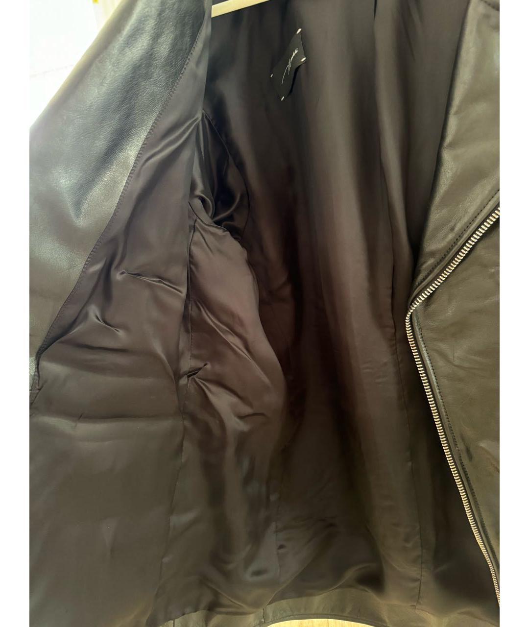 MANOKHI Черная кожаная куртка, фото 7