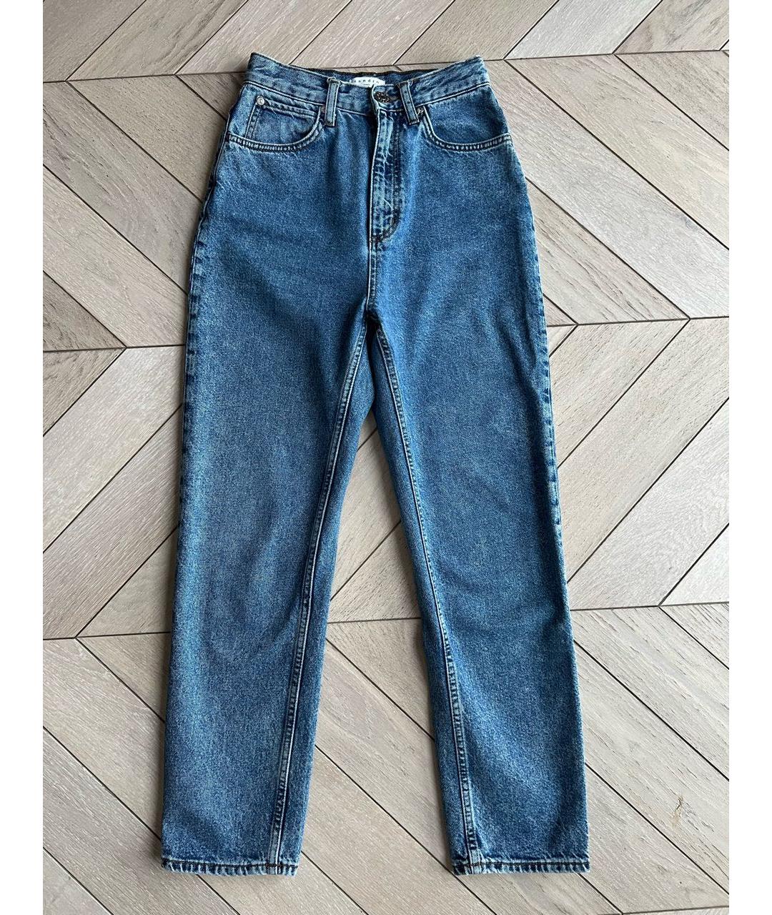SANDRO Синие хлопковые джинсы слим, фото 6