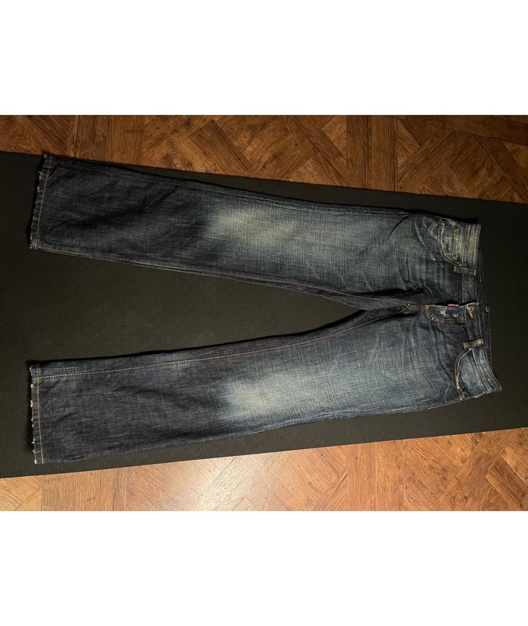 DSQUARED2 Темно-синие прямые джинсы, фото 8