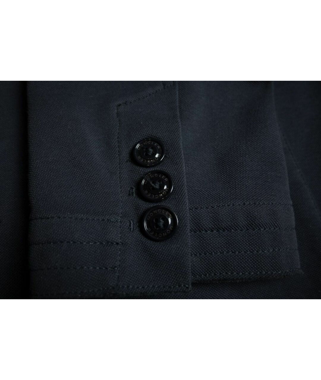 MONCLER Темно-синее хлопковое пальто, фото 6