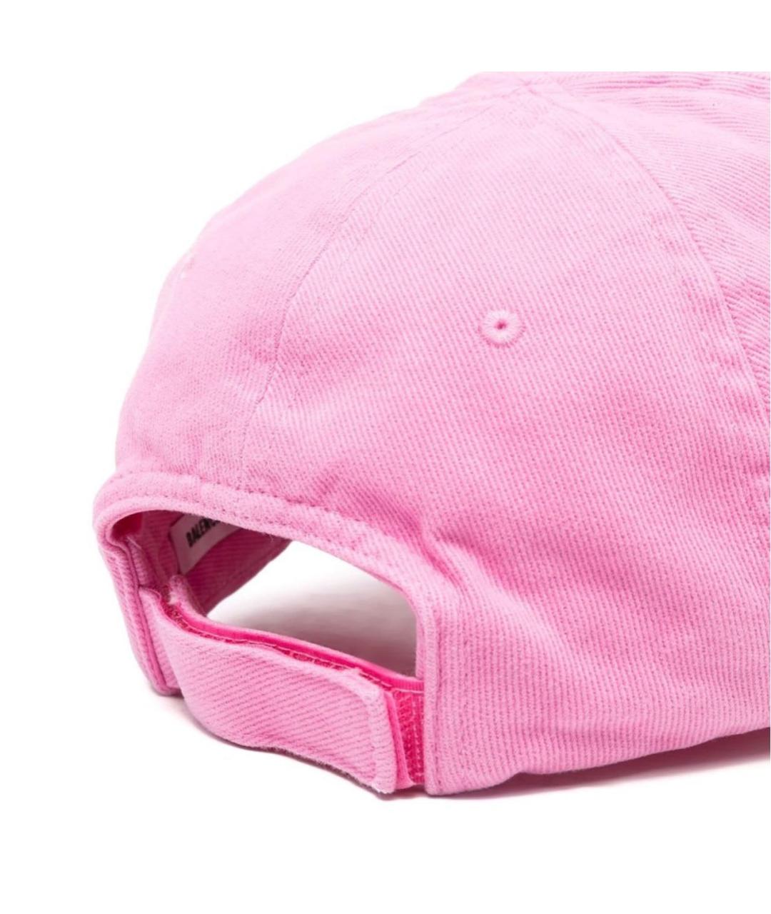 BALENCIAGA Розовая хлопковая кепка, фото 3