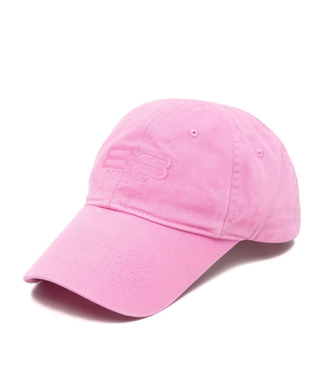 BALENCIAGA Розовая хлопковая кепка, фото 1