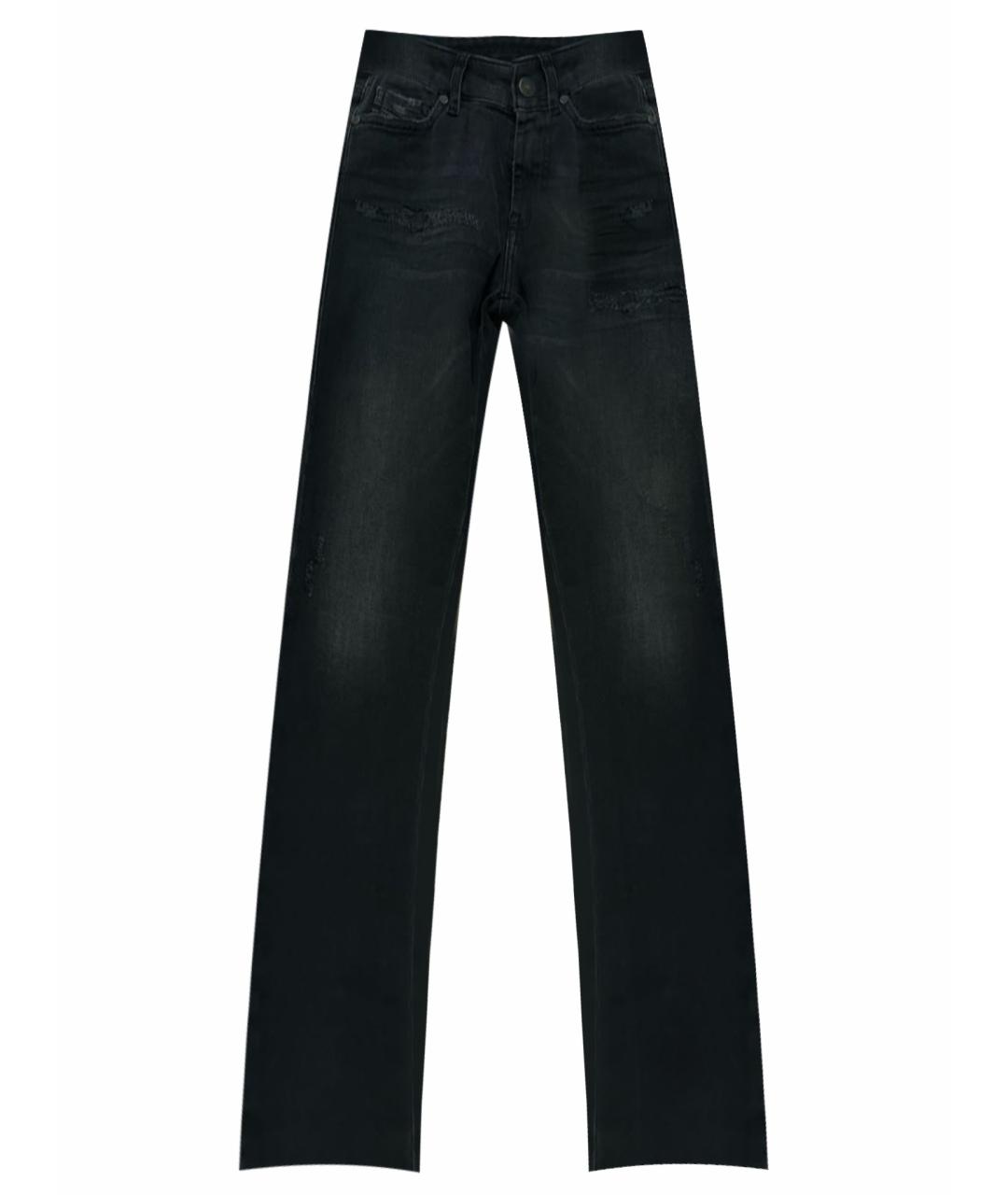 DIESEL Черные хлопковые джинсы слим, фото 1