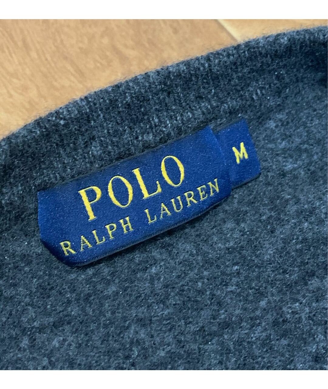 POLO RALPH LAUREN Антрацитовый шерстяной джемпер / свитер, фото 3