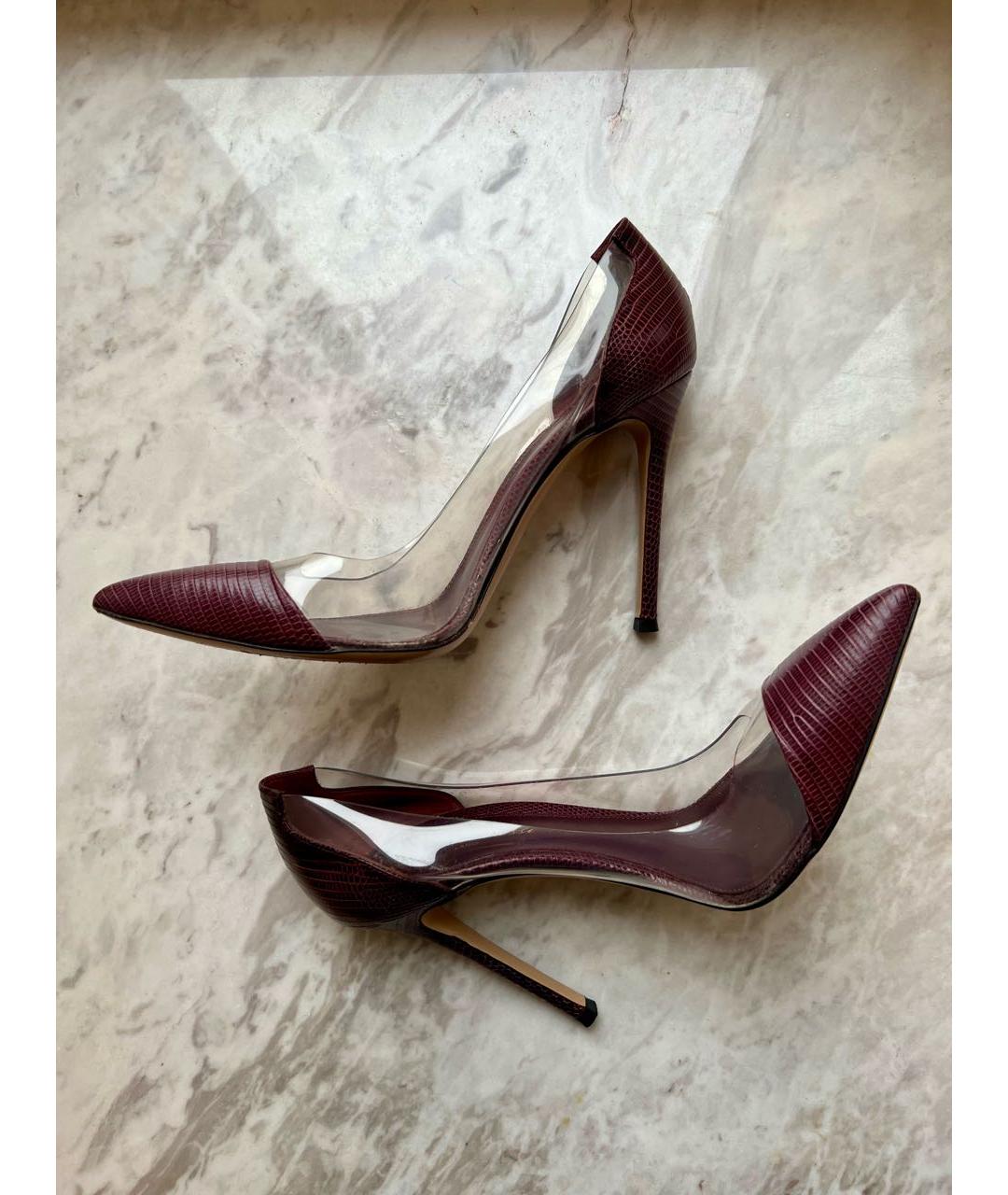 GIANVITO ROSSI Фиолетовые кожаные туфли, фото 3