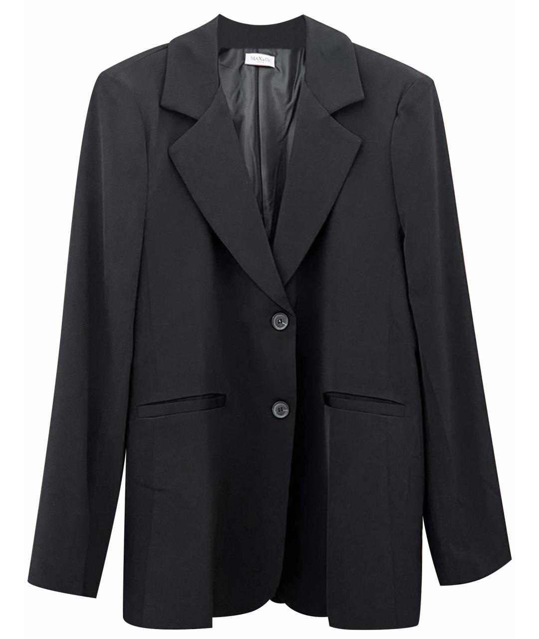 MAX&CO Черный шерстяной жакет/пиджак, фото 1