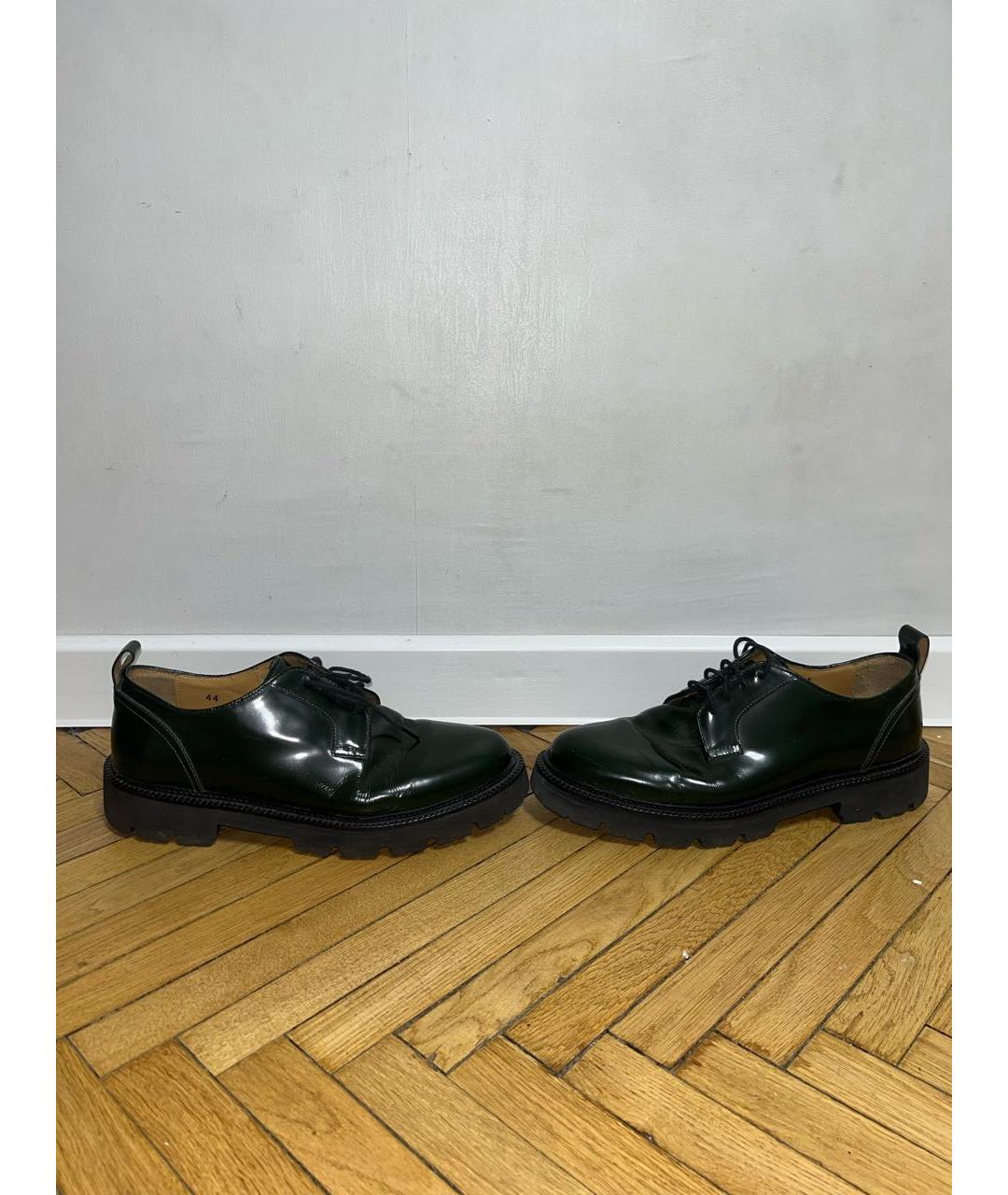 MSGM Зеленые туфли из лакированной кожи, фото 8