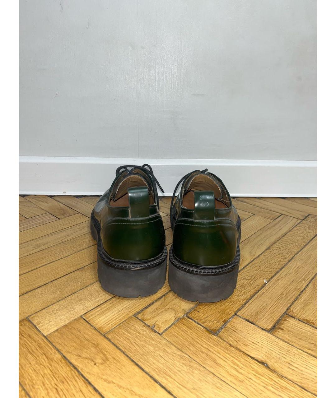 MSGM Зеленые туфли из лакированной кожи, фото 5