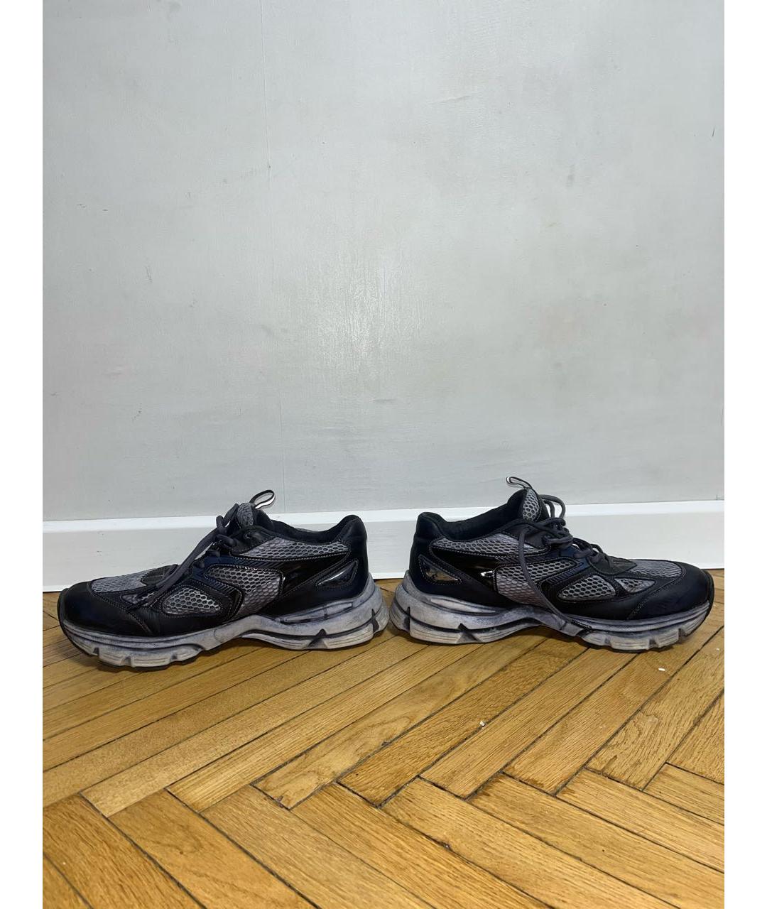 AXEL ARIGATO Темно-синие кожаные низкие кроссовки / кеды, фото 4