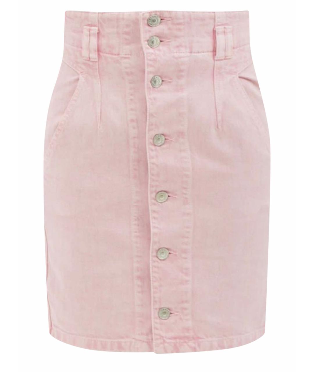 ISABEL MARANT ETOILE Розовая хлопковая юбка миди, фото 1