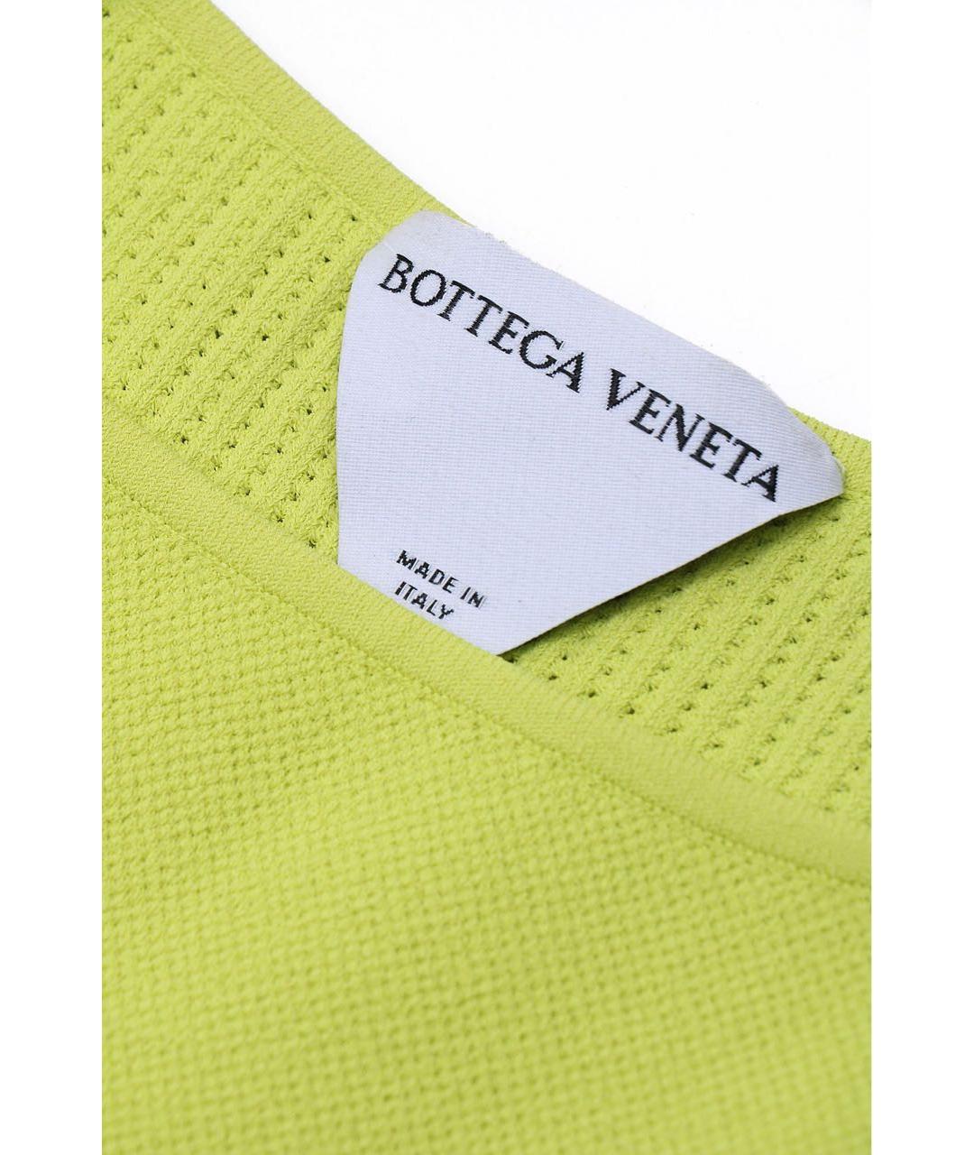 BOTTEGA VENETA Зеленые полиамидовое коктейльное платье, фото 2