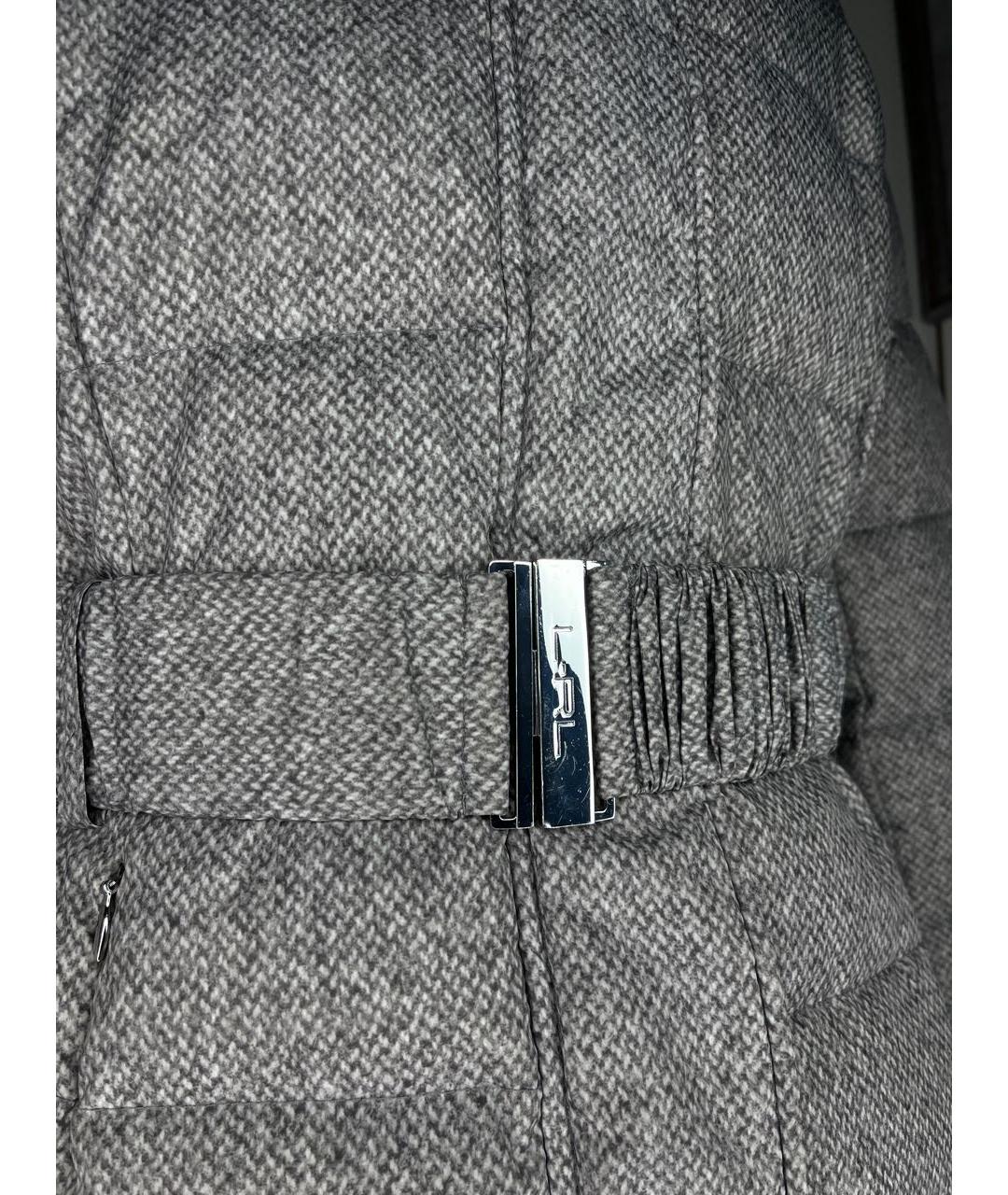 RALPH LAUREN Серый пуховик, фото 3