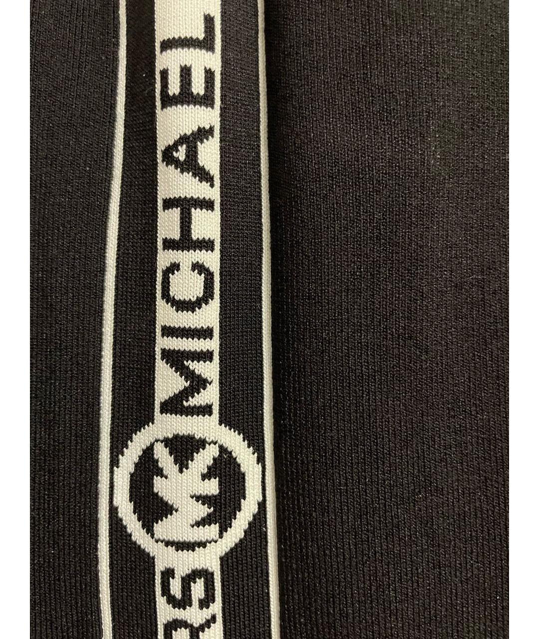 MICHAEL KORS Черная вискозная юбка миди, фото 4