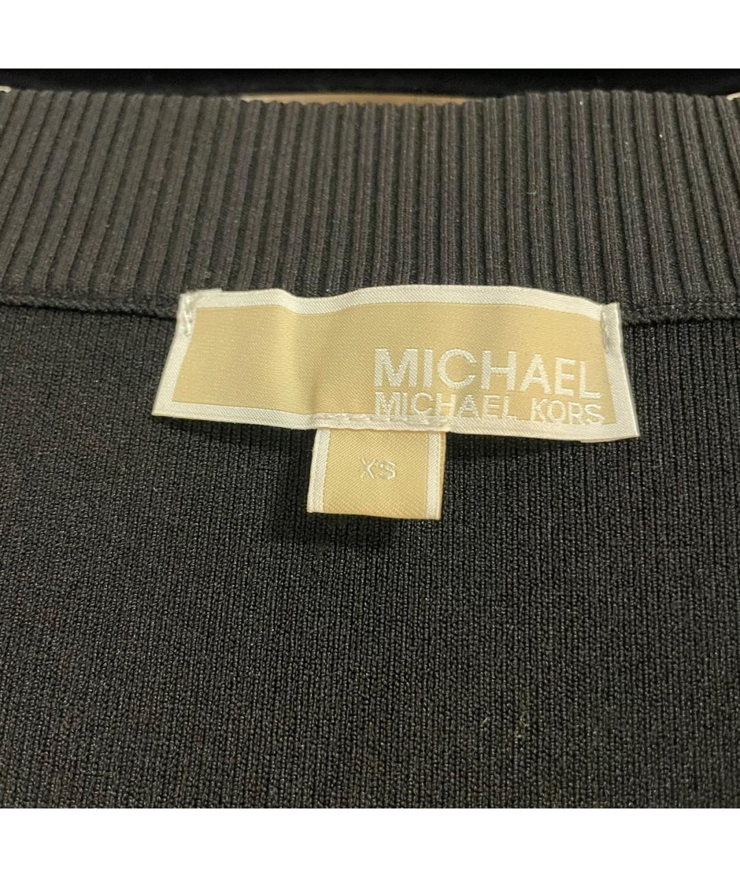MICHAEL KORS Черная вискозная юбка миди, фото 5