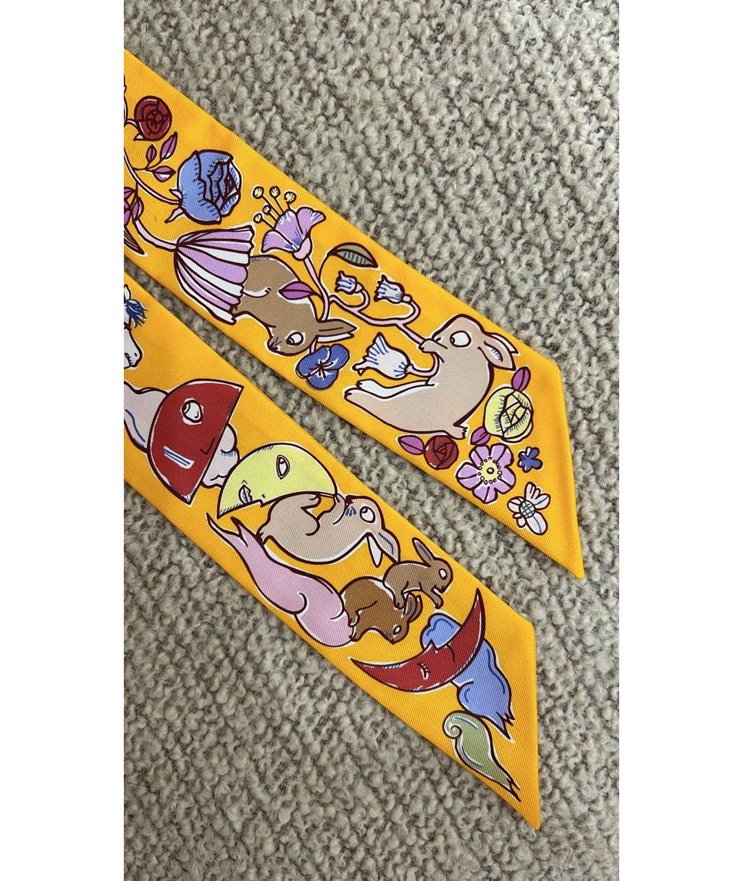 HERMES Шелковый платок, фото 5