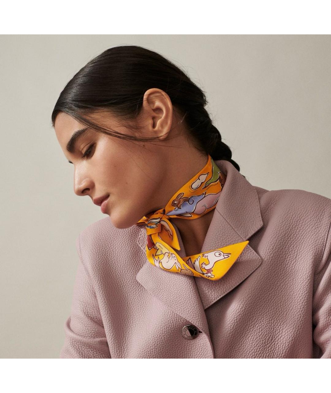 HERMES Шелковый платок, фото 3