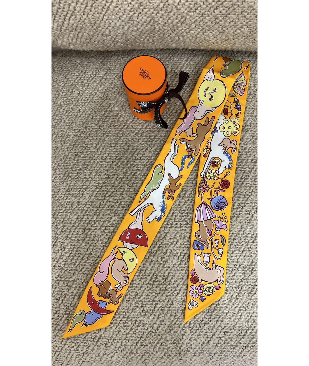 HERMES Шелковый платок, фото 4