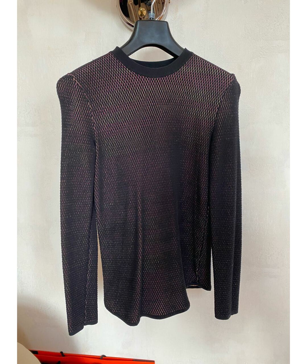 BALENCIAGA Черный хлопковый джемпер / свитер, фото 7