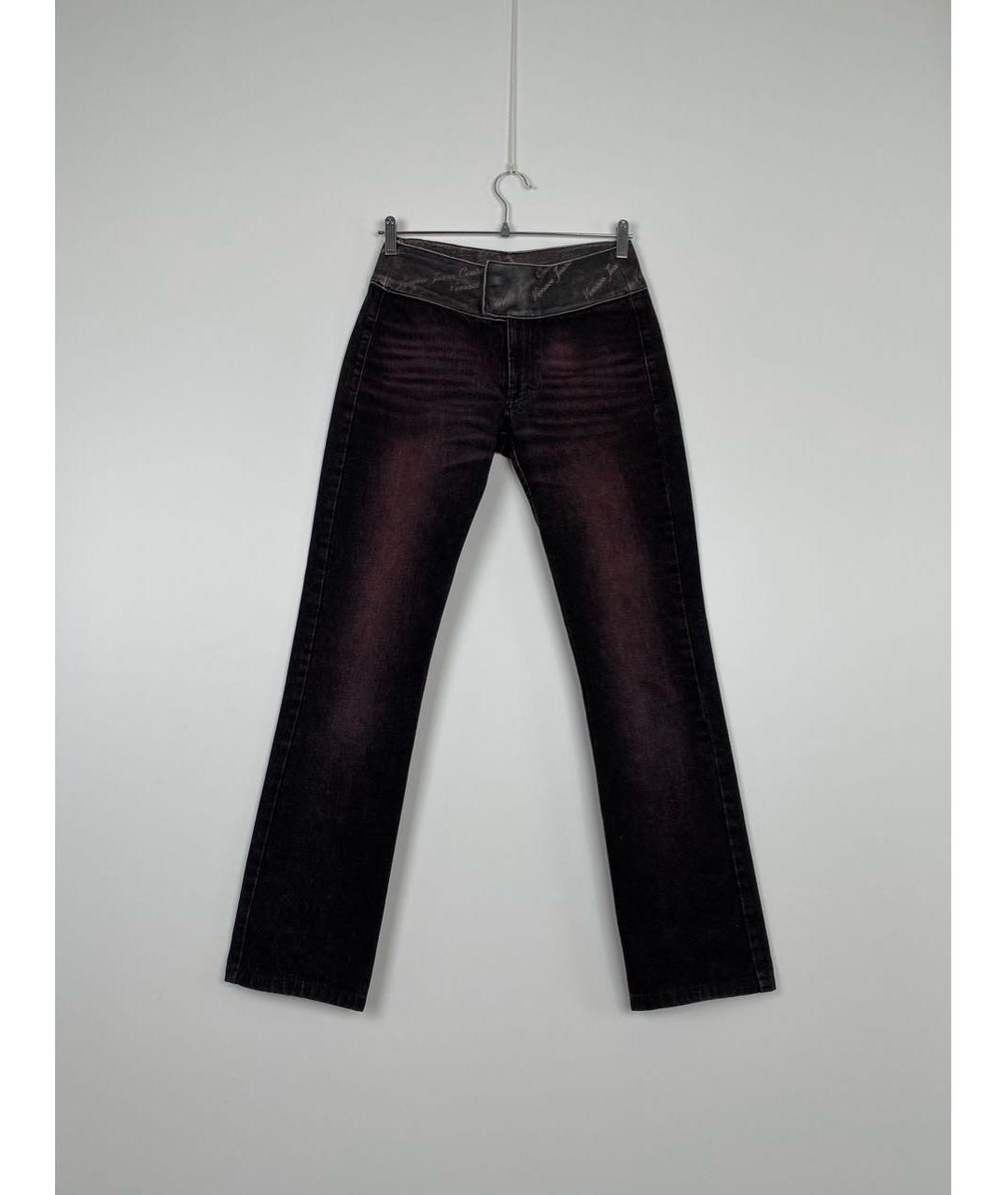 VERSACE JEANS COUTURE Фиолетовые хлопковые прямые джинсы, фото 7