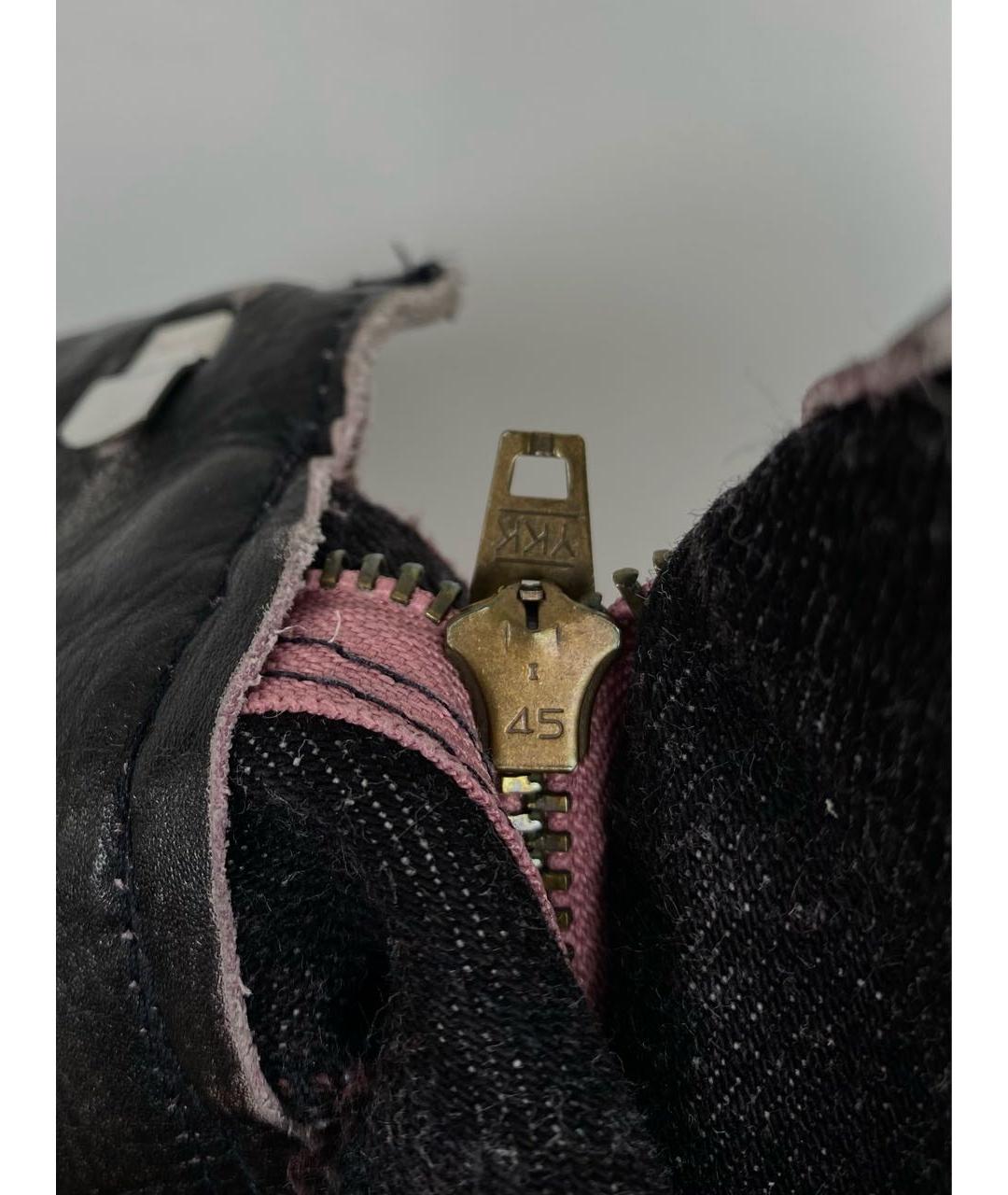 VERSACE JEANS COUTURE Фиолетовые хлопковые прямые джинсы, фото 6