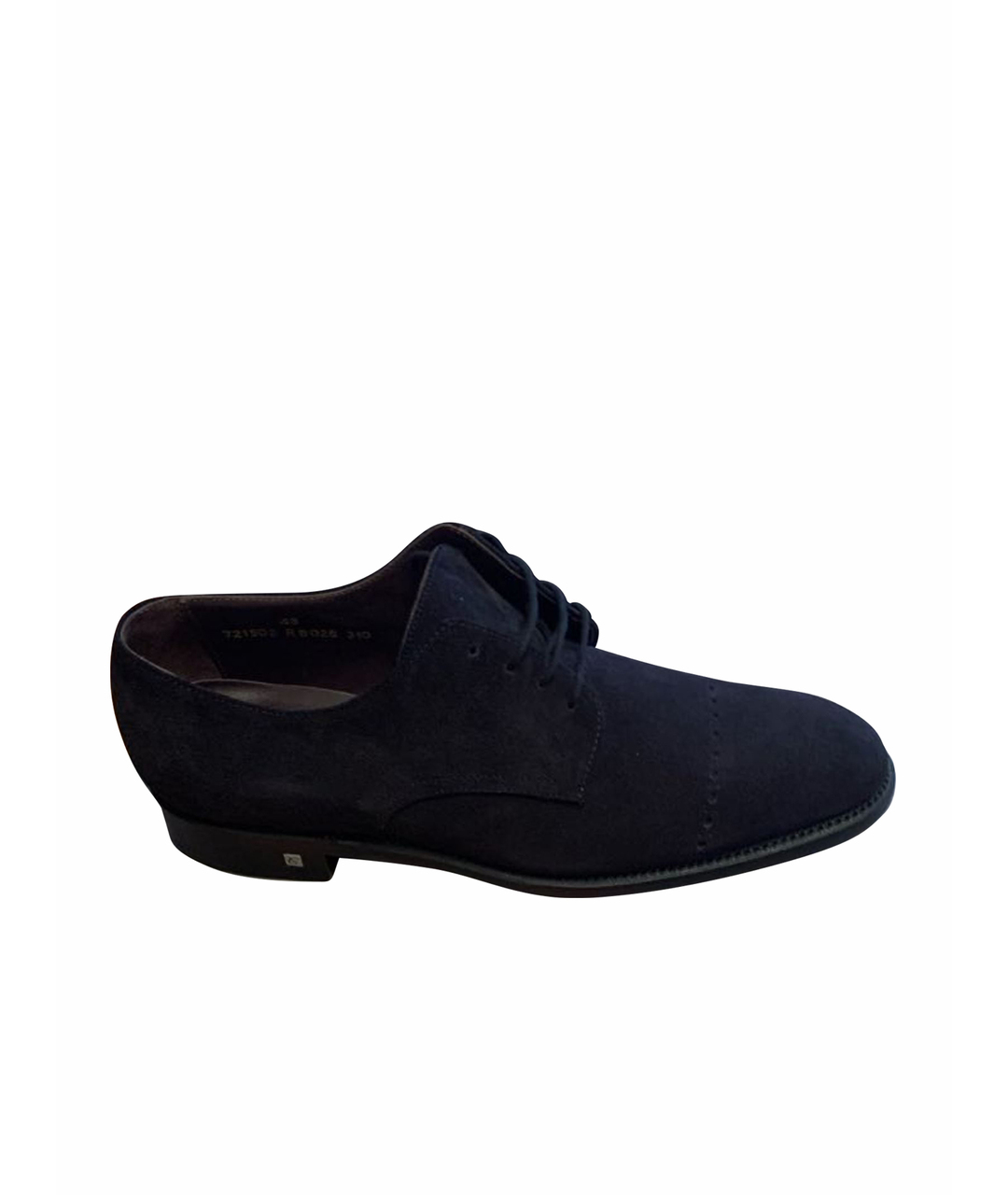 CANALI Темно-синие замшевые туфли, фото 1