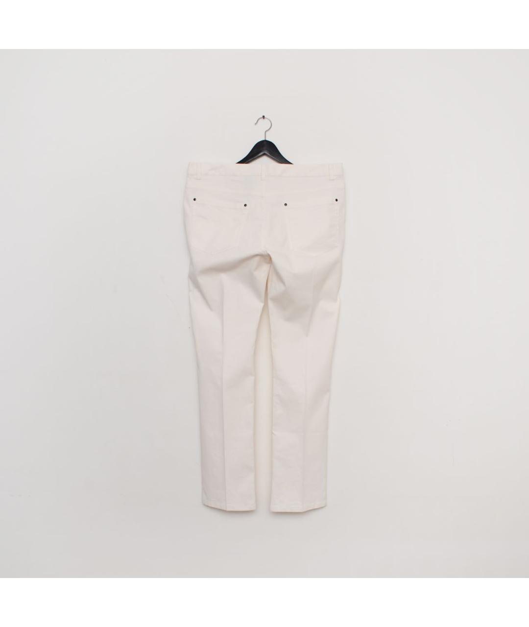 JOHN VARVATOS Белые хлопко-полиэстеровые джинсы скинни, фото 2