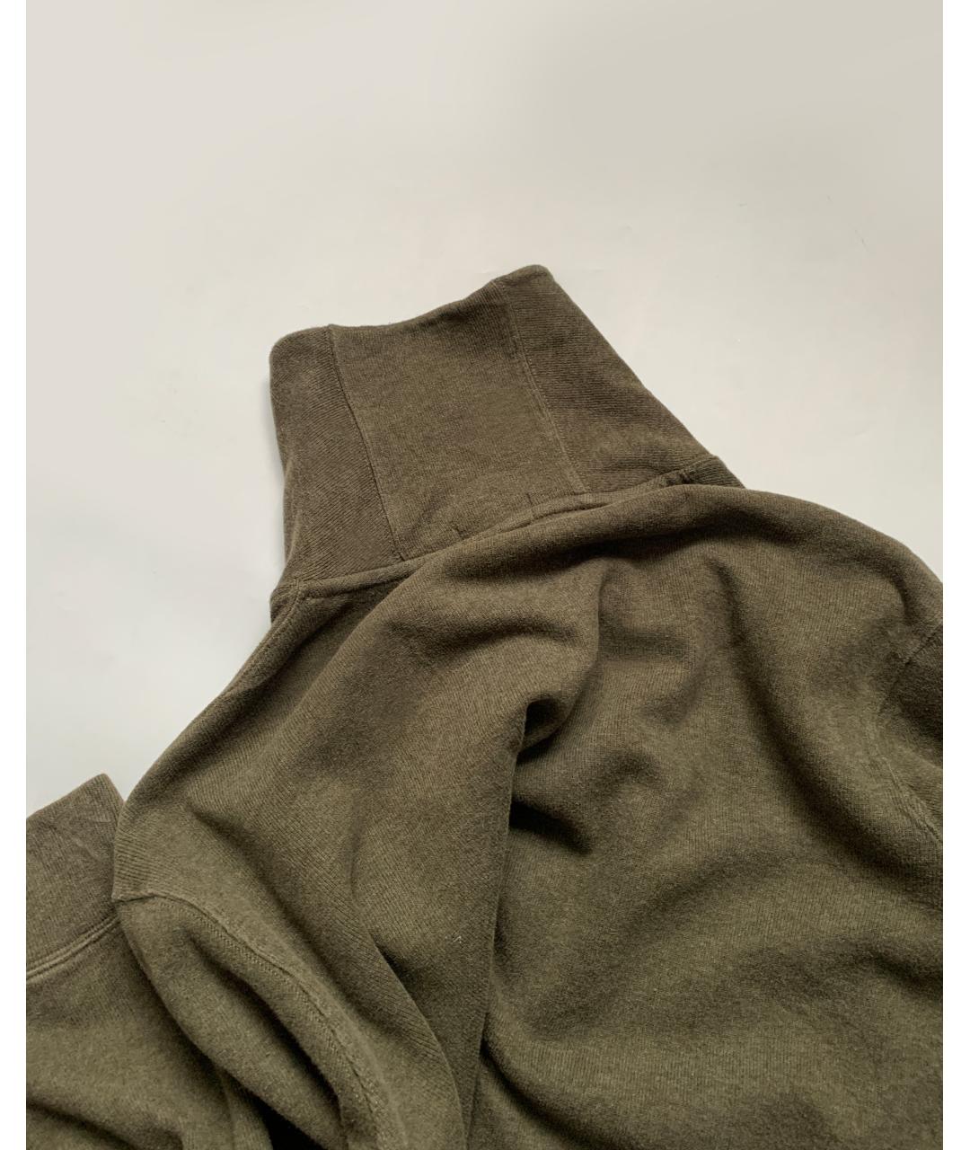 POLO RALPH LAUREN Зеленый хлопковый джемпер / свитер, фото 6