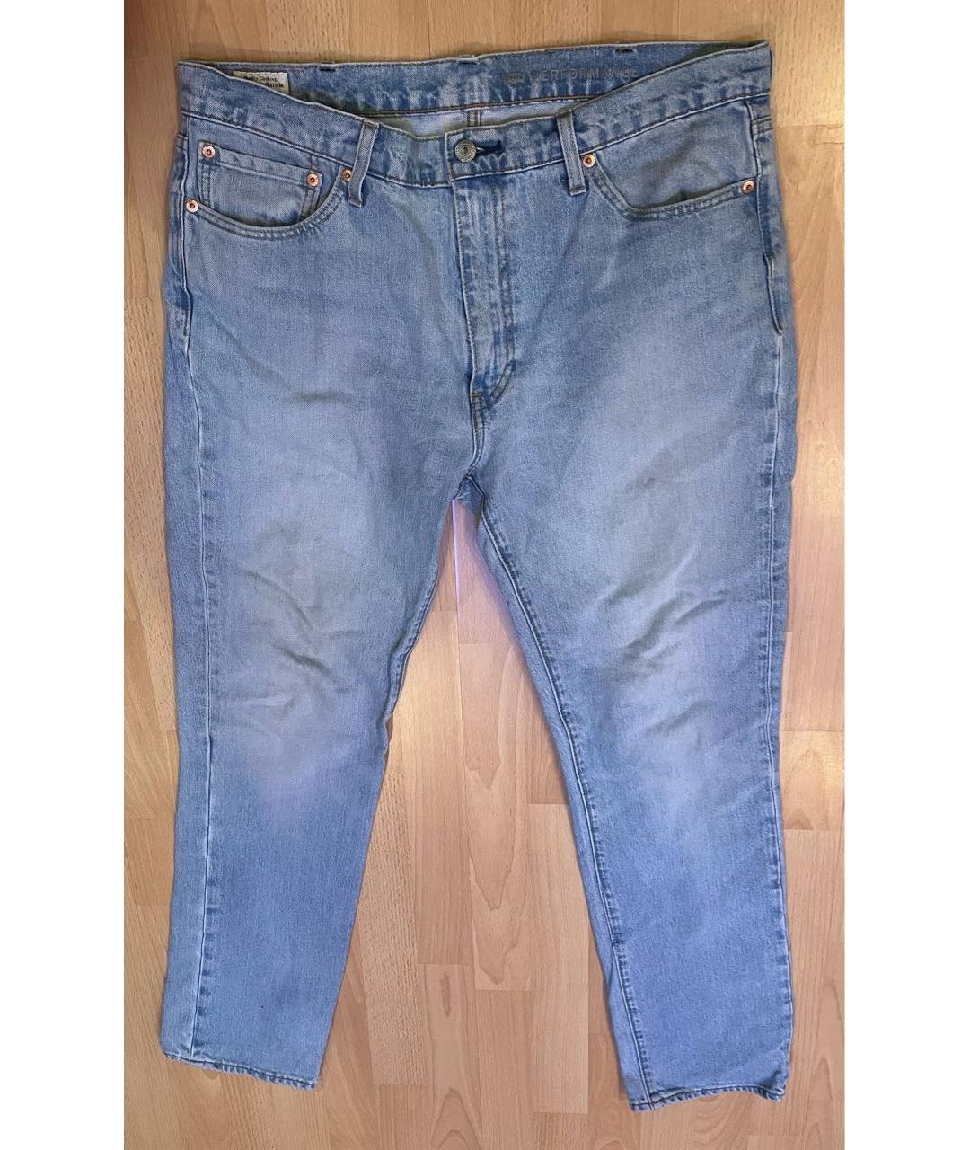 LEVI'S Голубые хлопковые джинсы скинни, фото 2