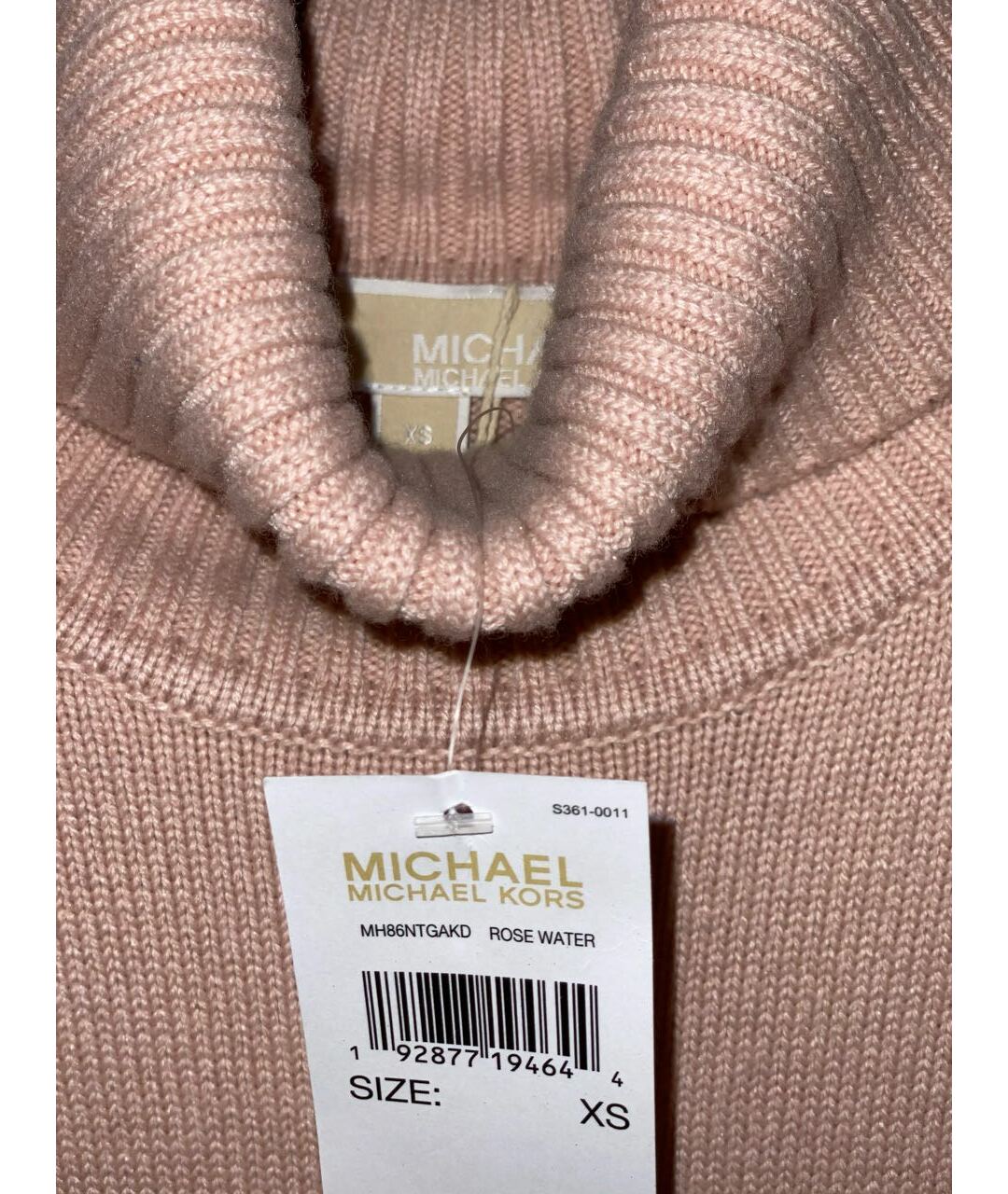 MICHAEL KORS Розовый шерстяной джемпер / свитер, фото 5
