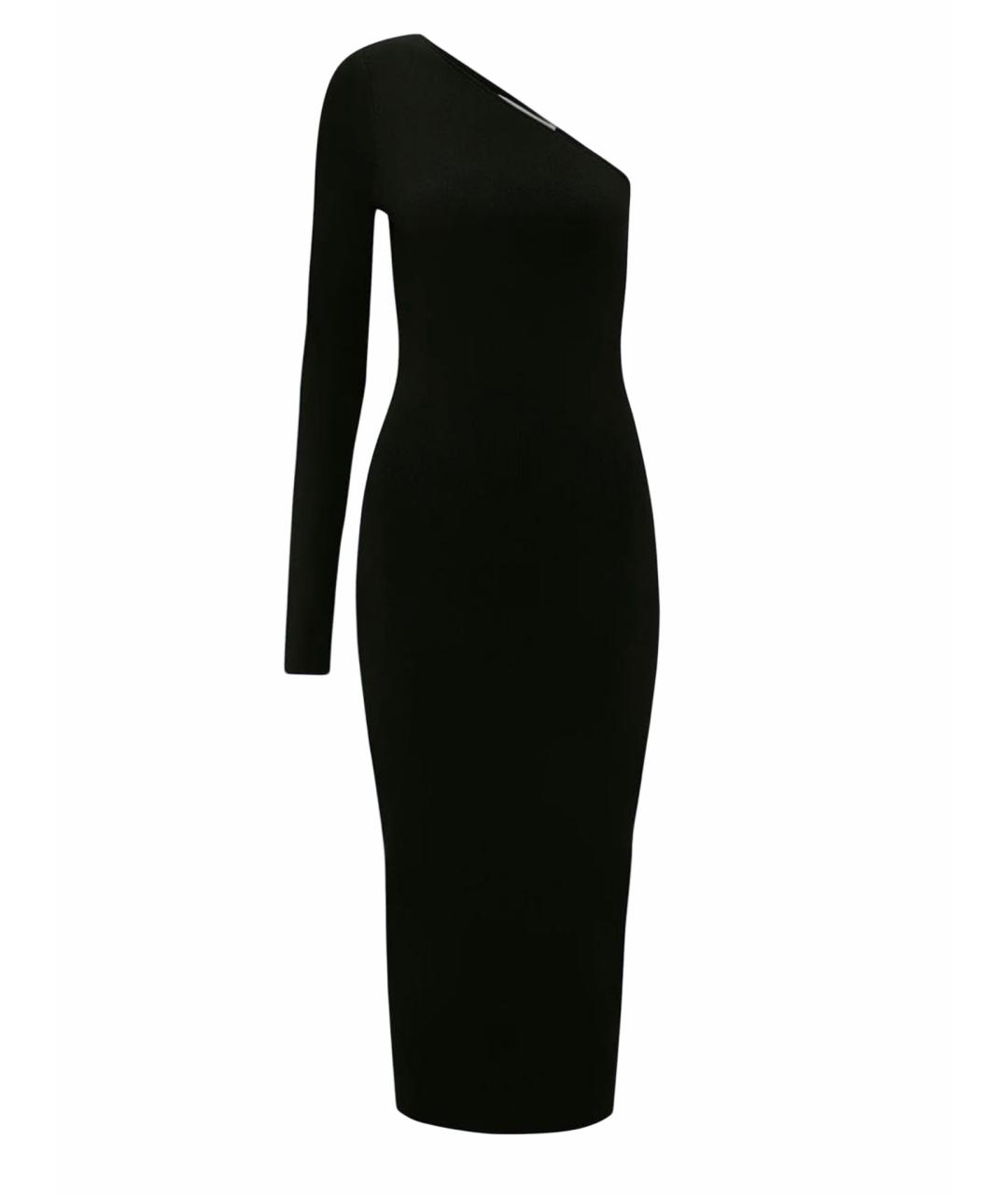 VICTORIA BECKHAM Черное вискозное вечернее платье, фото 1
