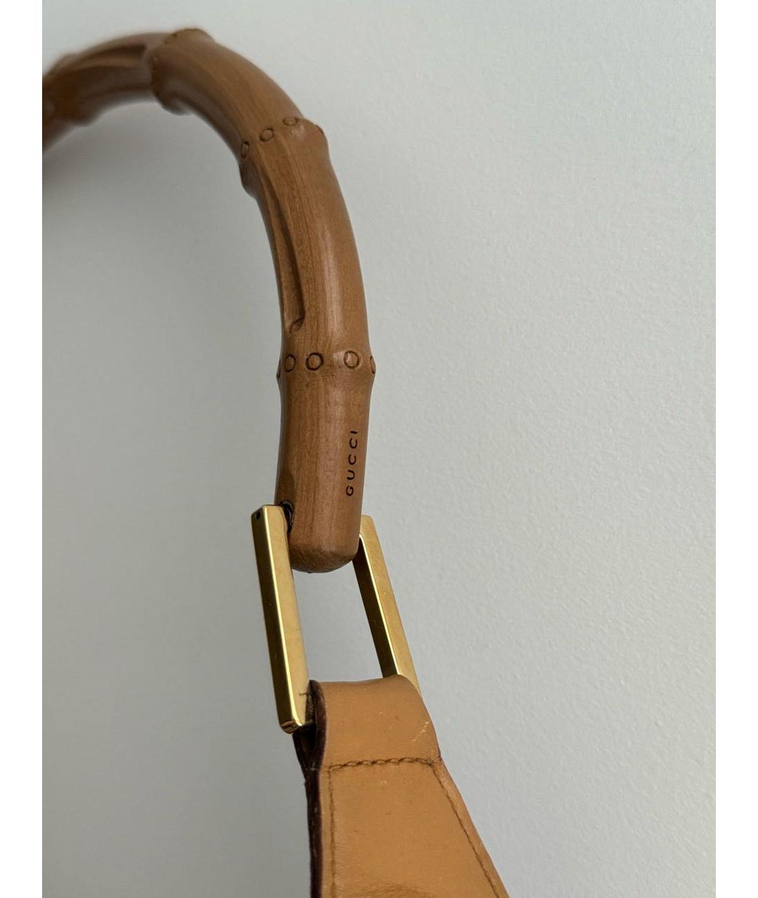 GUCCI Розовая замшевая сумка с короткими ручками, фото 6